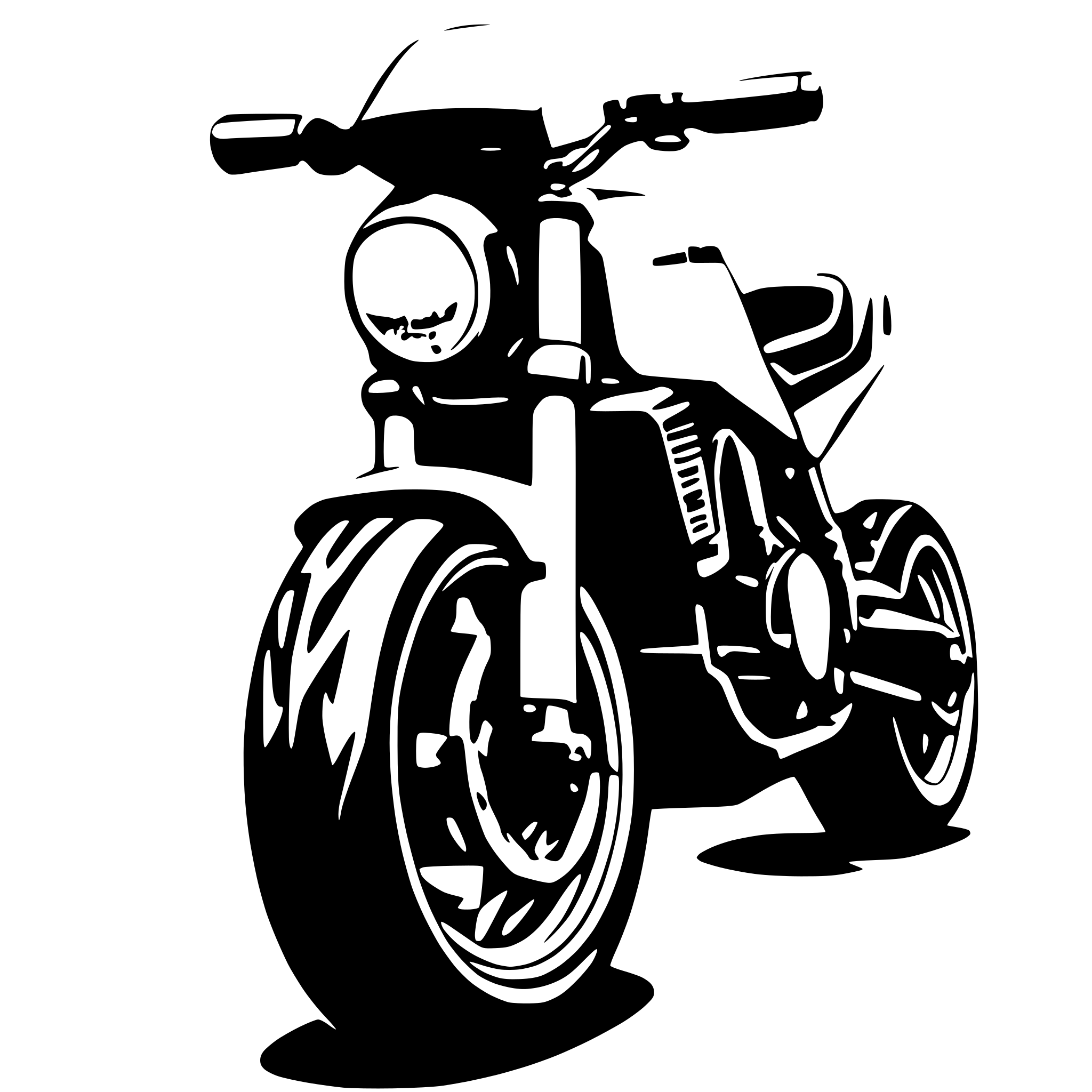 AI-generated SVG of 'Husqvarna Nuda 900 sillouhette'