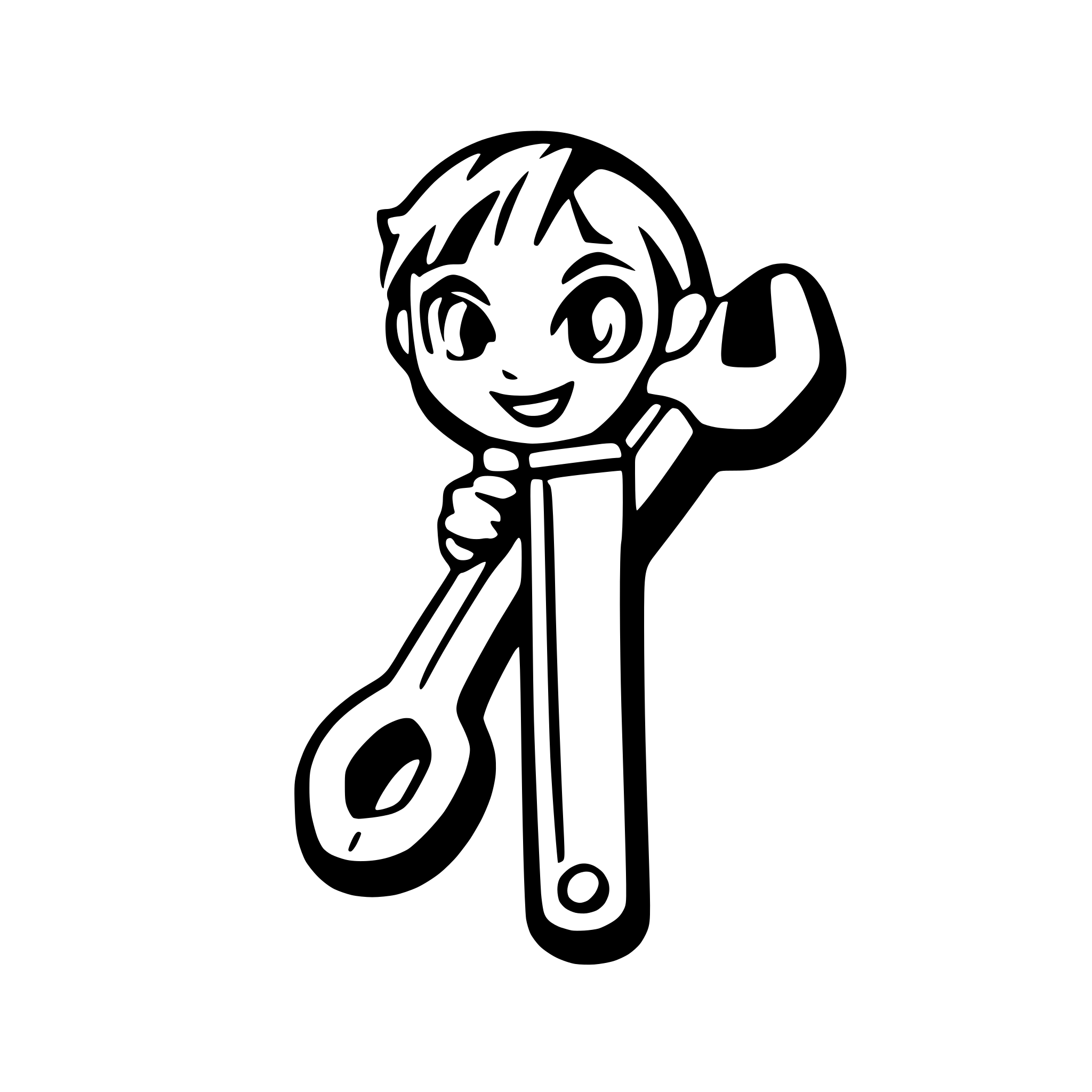 AI-generated SVG of a wrench