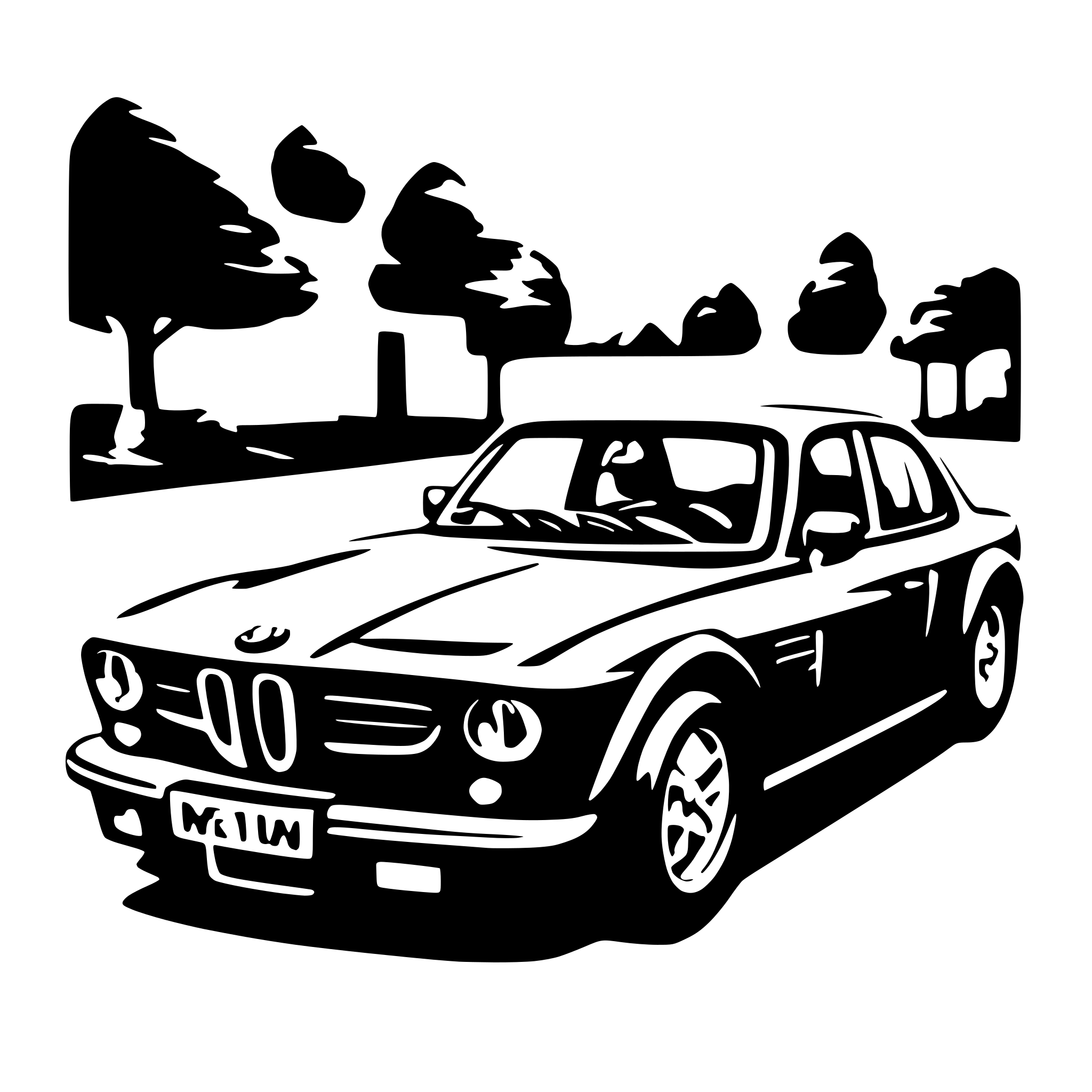 AI-generated SVG of a BMW CAR