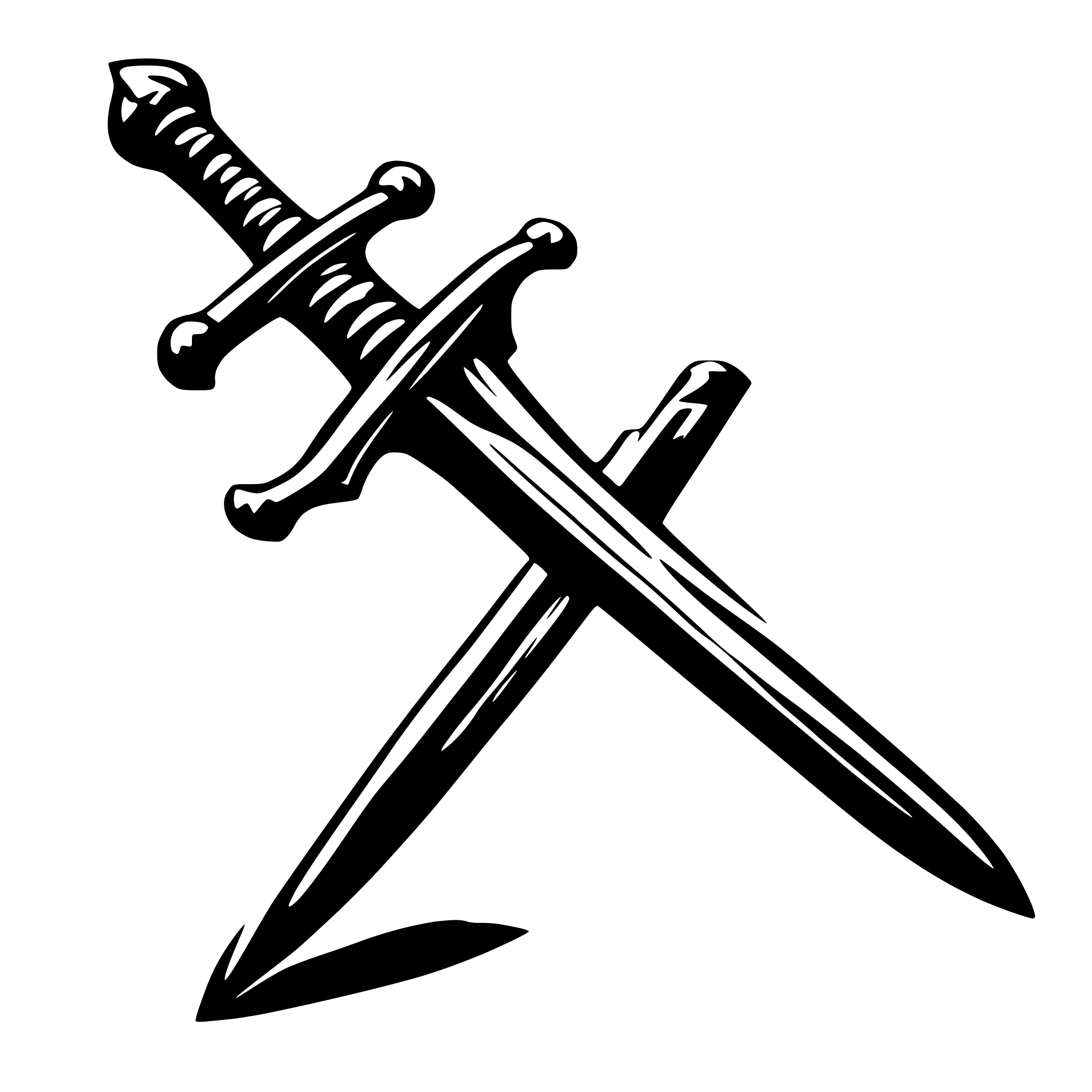 AI-generated SVG of a sword