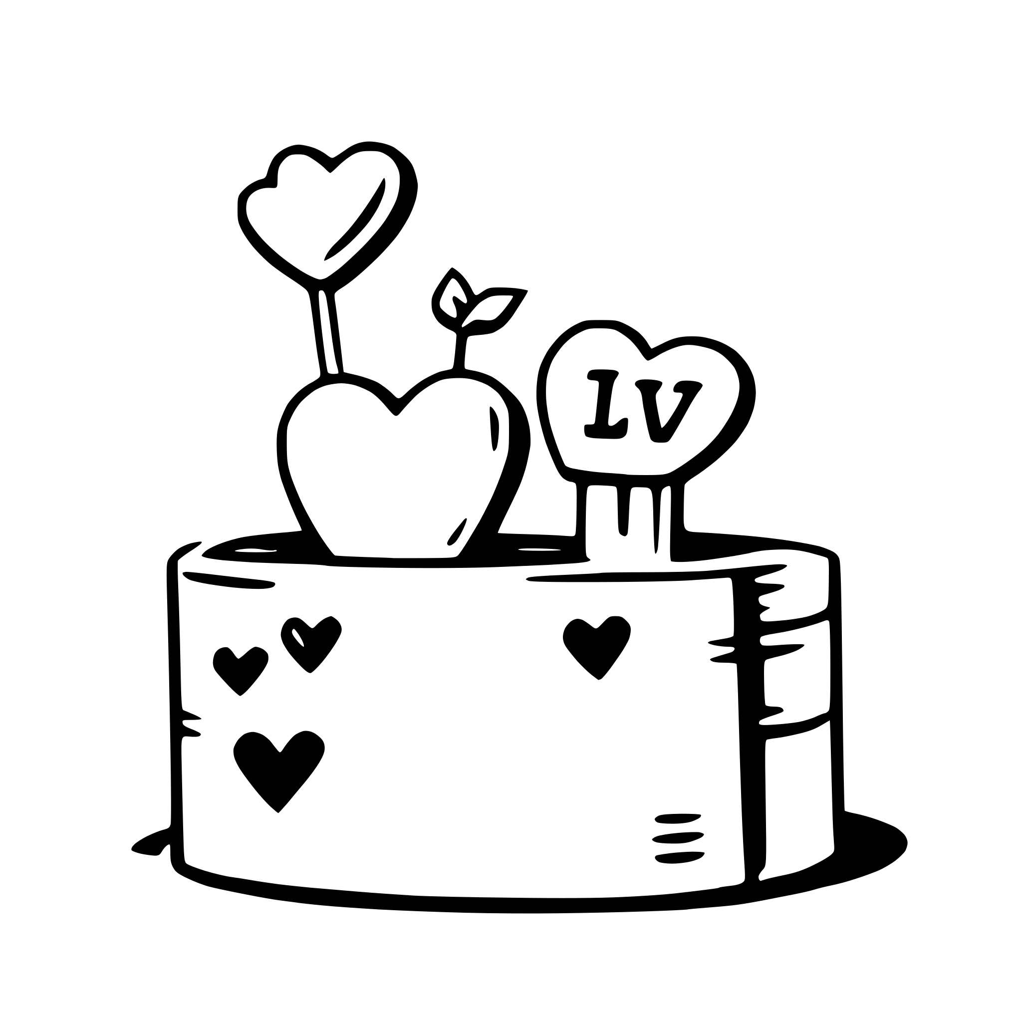 AI-generated SVG of a love doodles