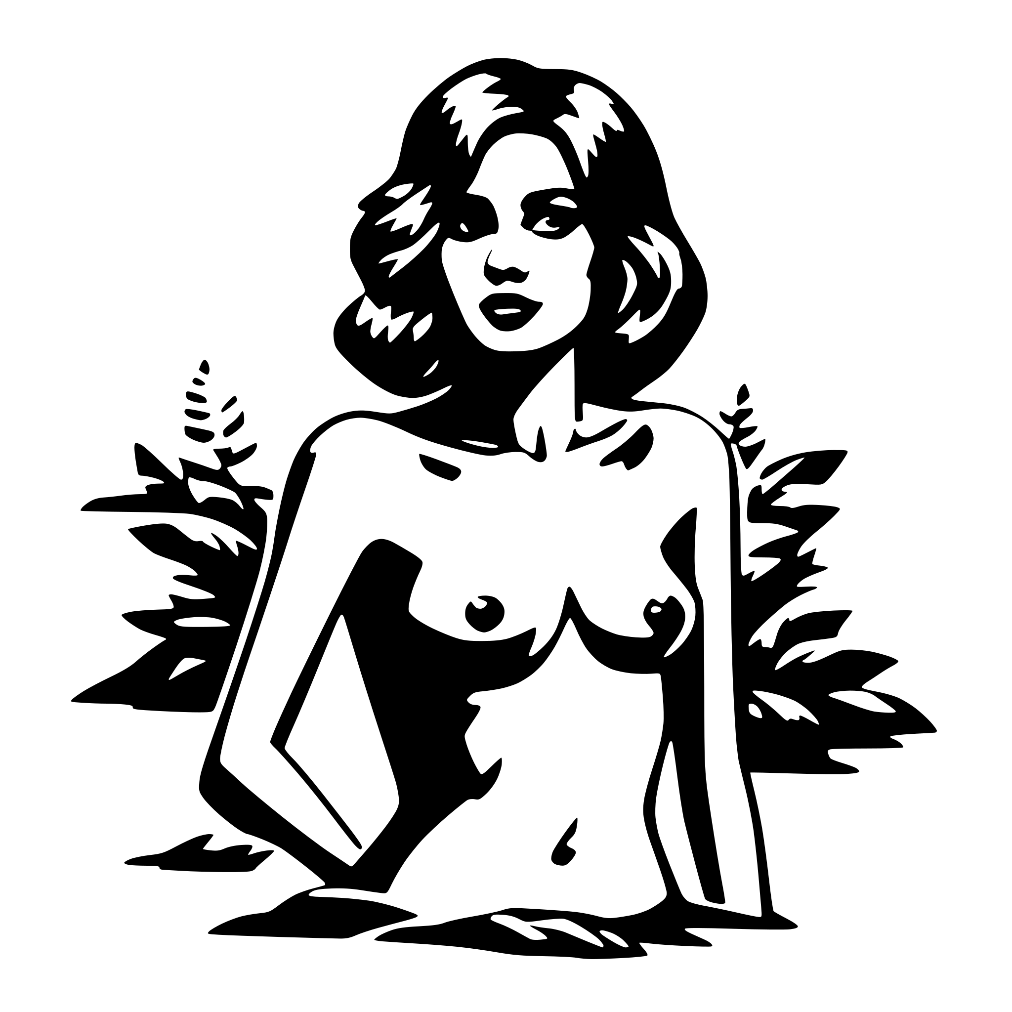 AI-generated SVG of a nude woman