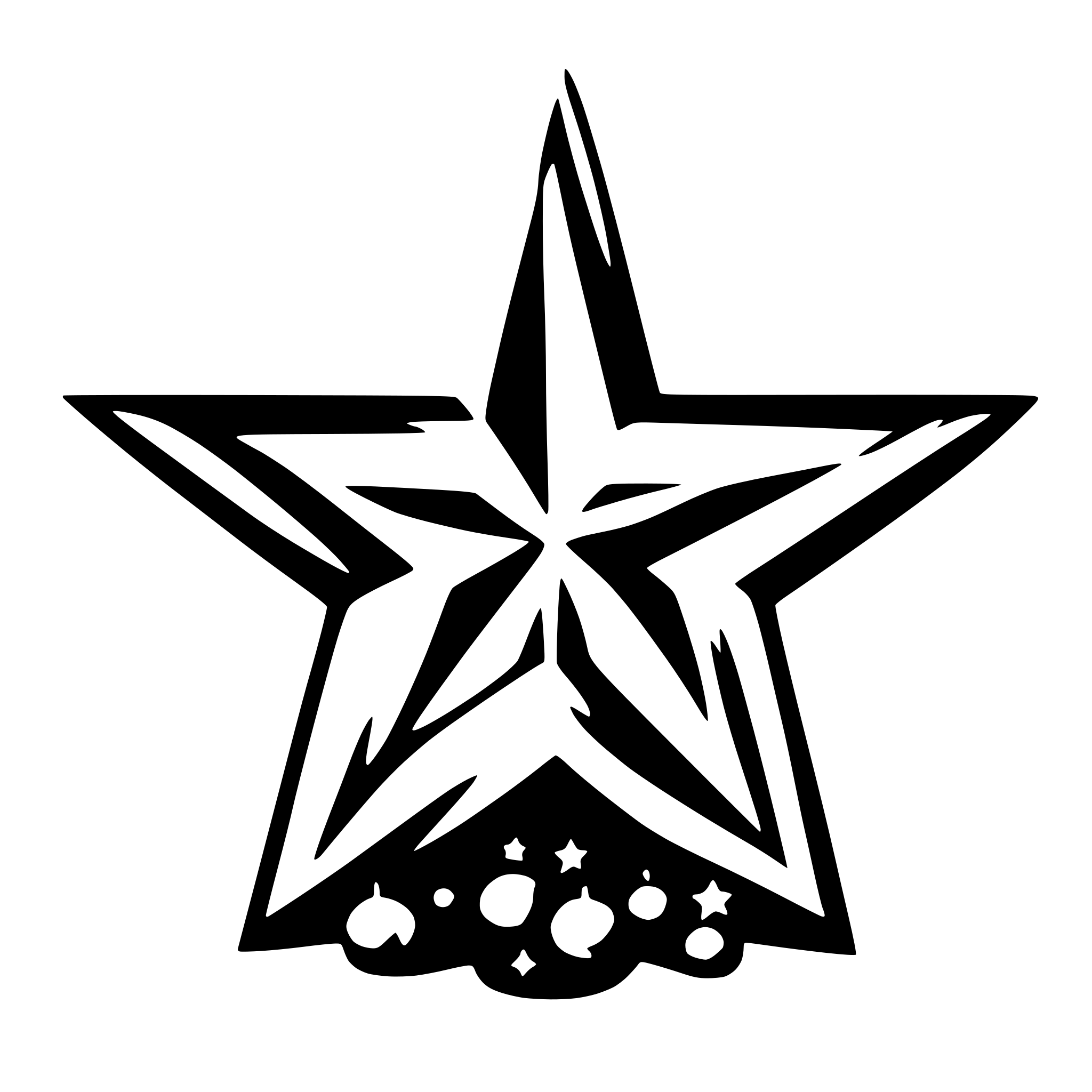 AI-generated SVG of a star christmas logo