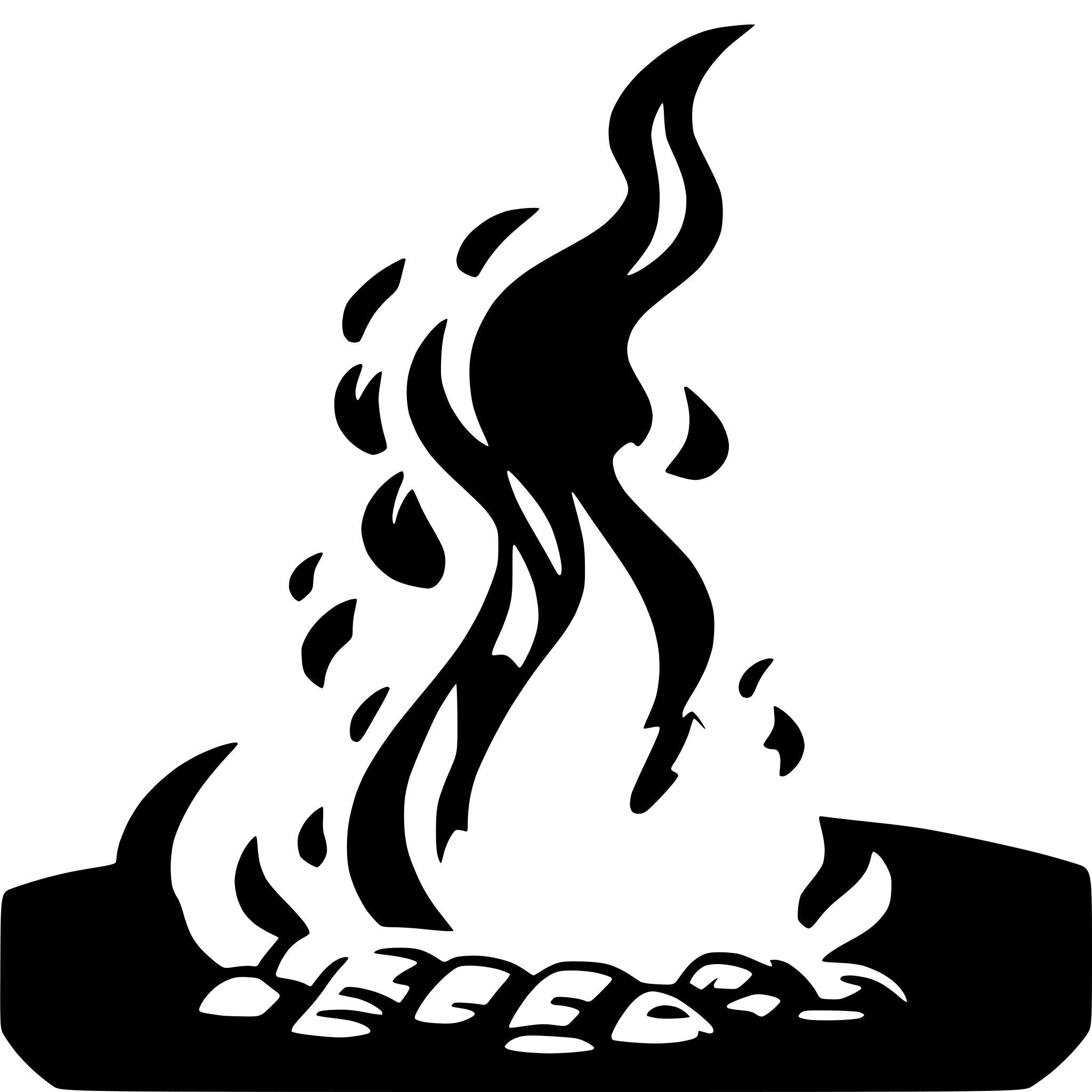 AI-generated SVG of 'fire'