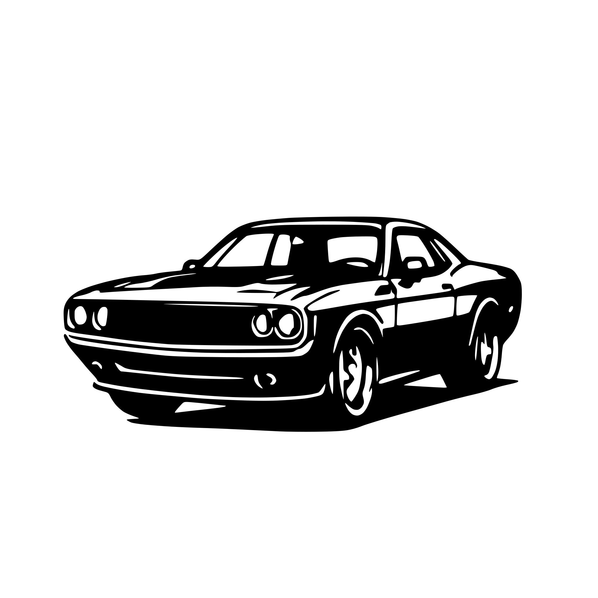 AI-generated SVG of a Dodge Challenger as a drawing to color in. Without Logos. AI-generated SVG of a Dodge Challenger as a drawing to color in. Without Logos.