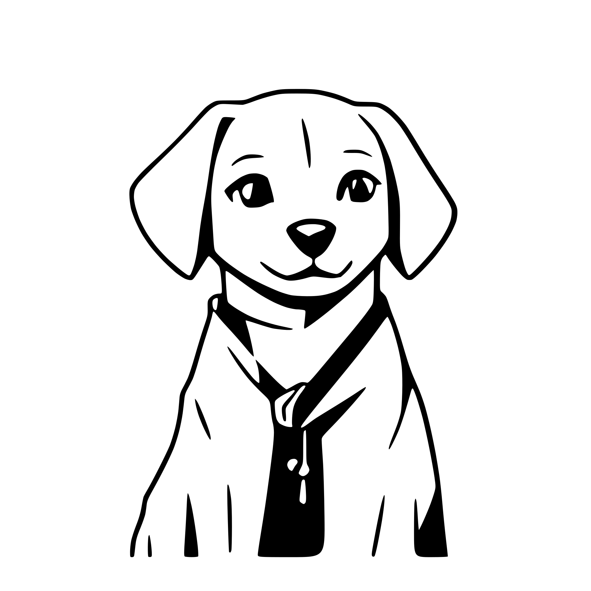 AI-generated SVG of a dog
