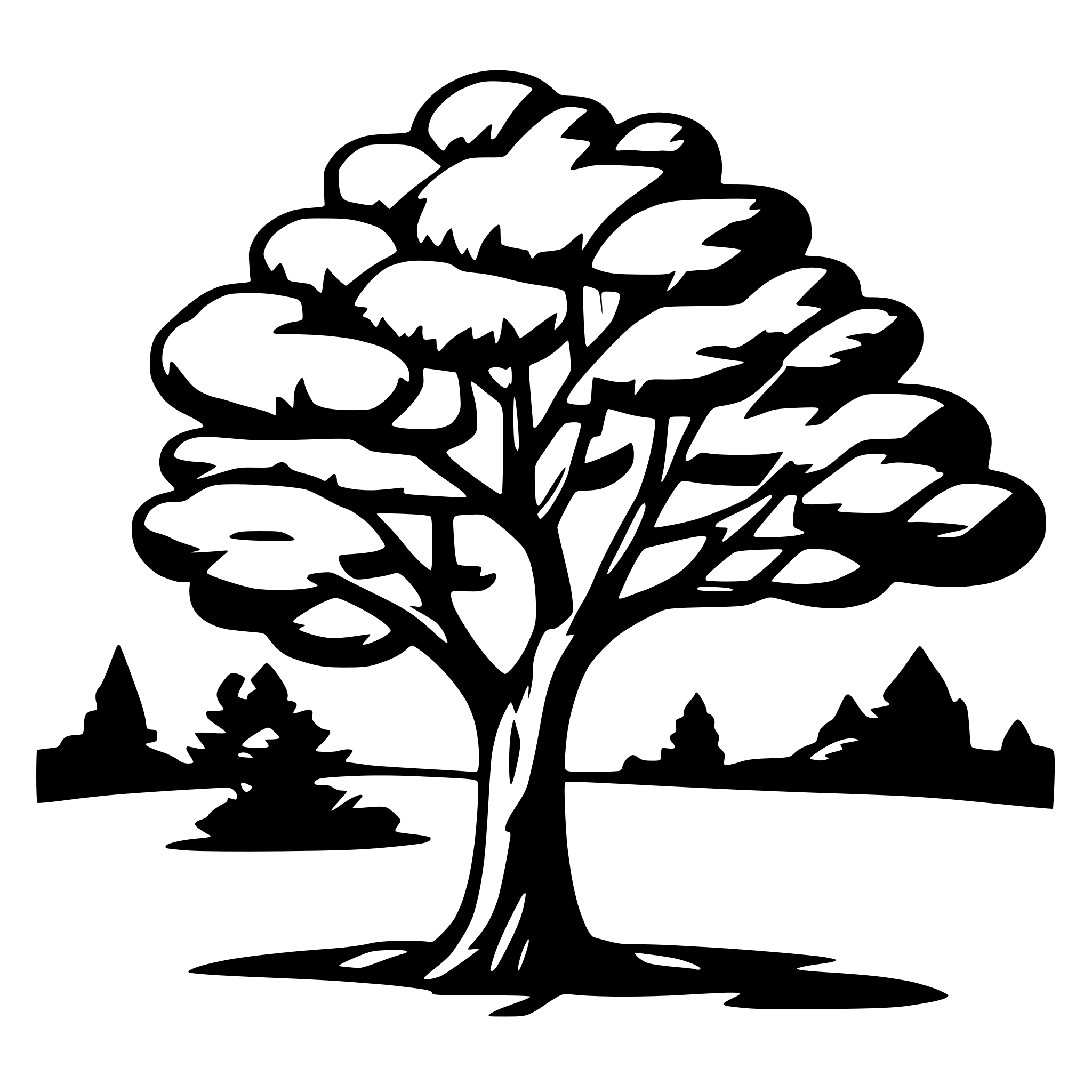 AI-generated SVG of a tree