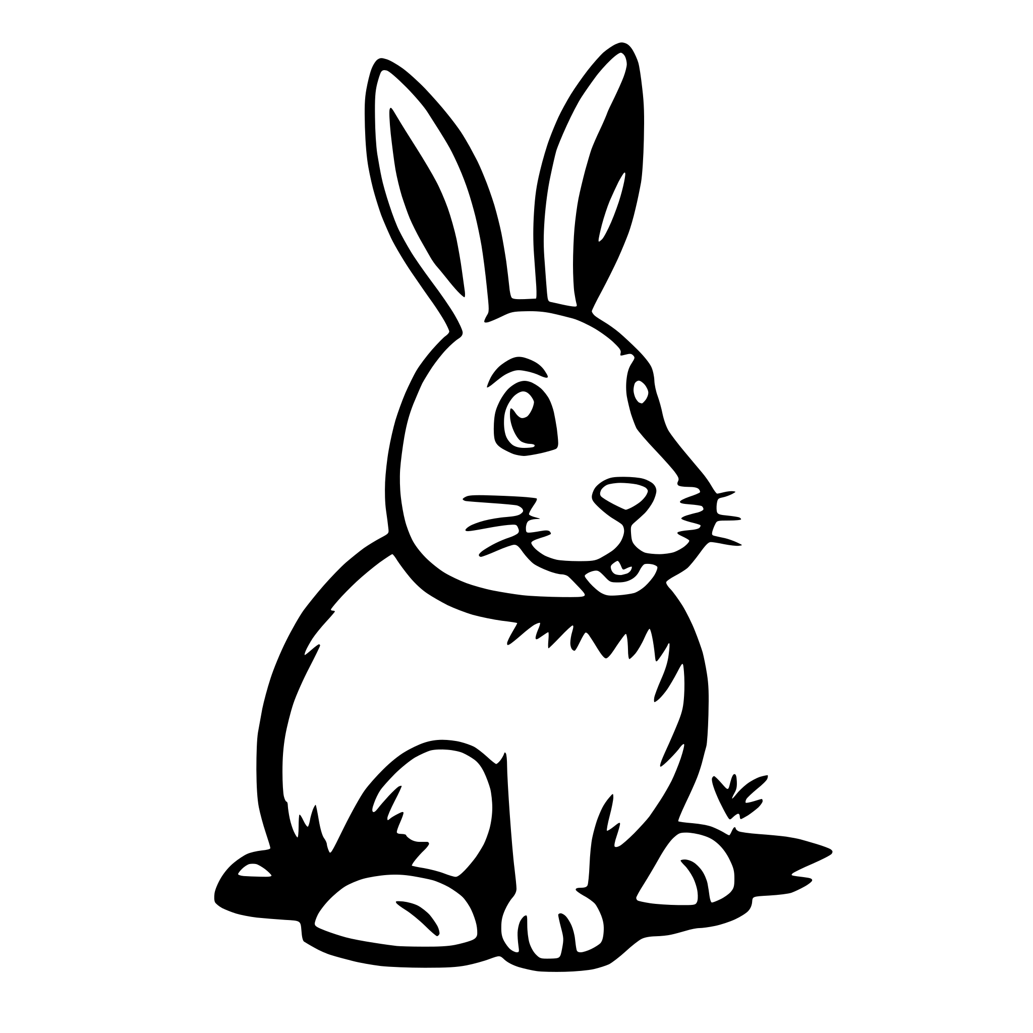 AI-generated SVG of a easter bunny