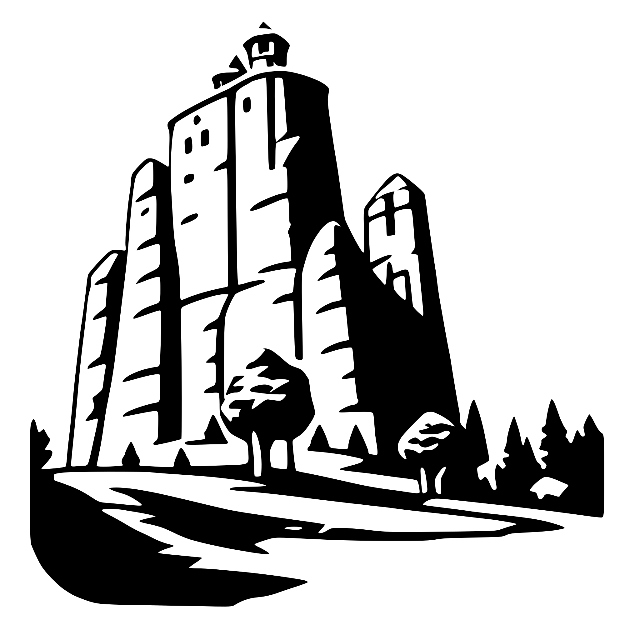AI-generated SVG of a meteora