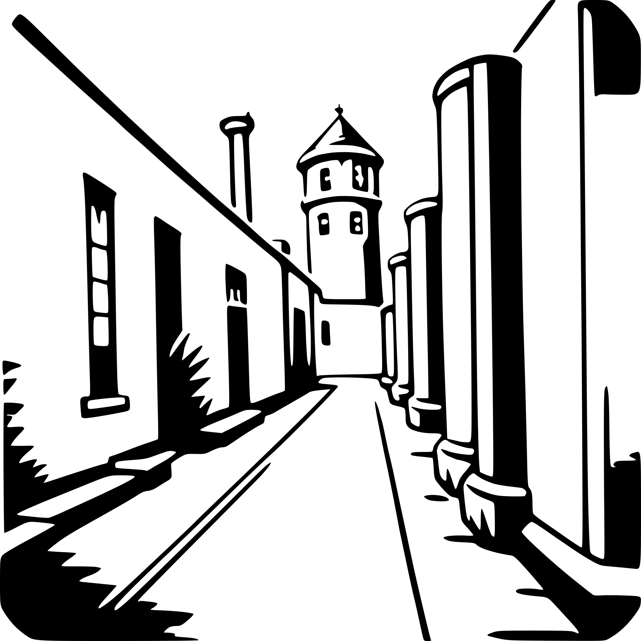 AI-generated SVG of a urban exploration graffiti