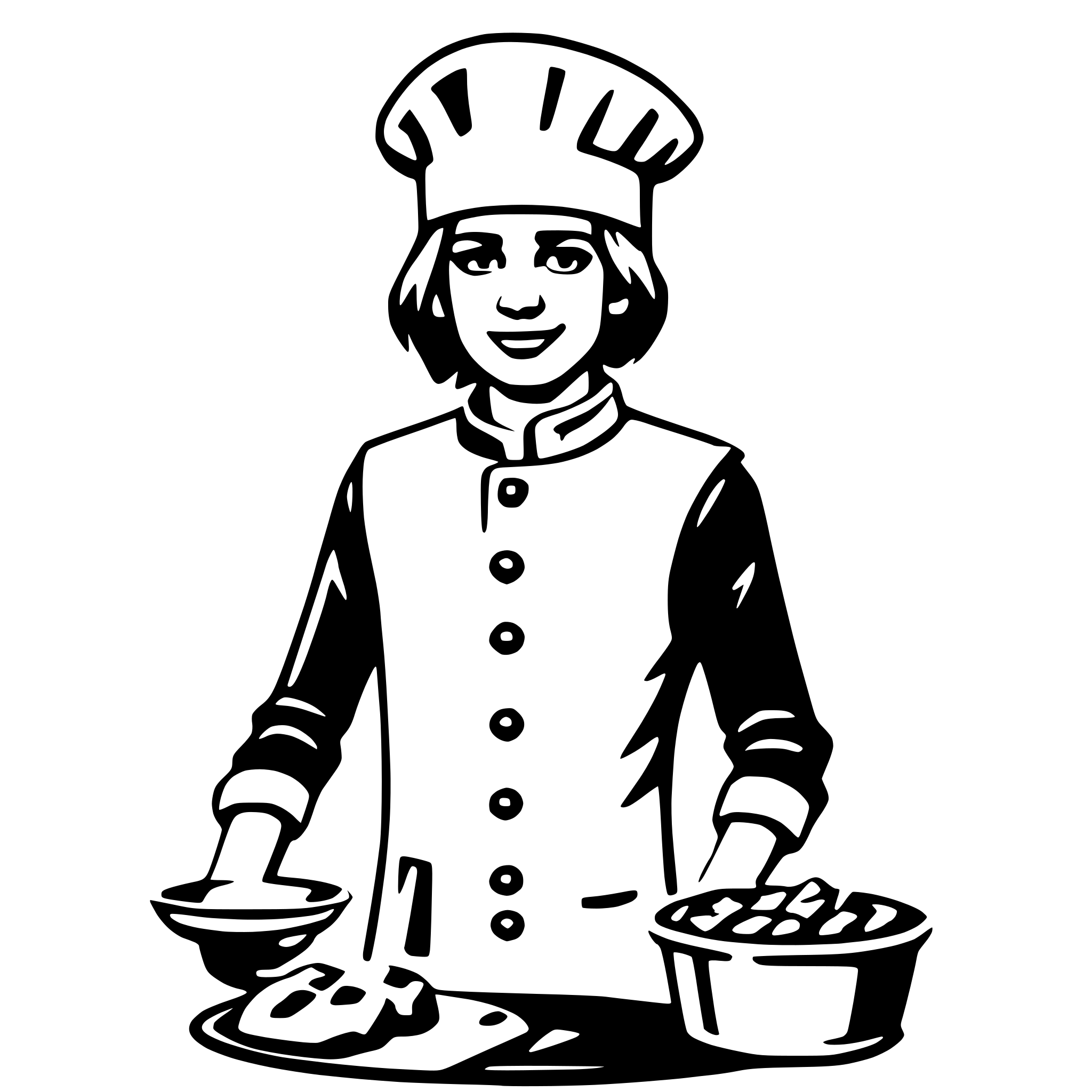 AI-generated SVG of 'cook'