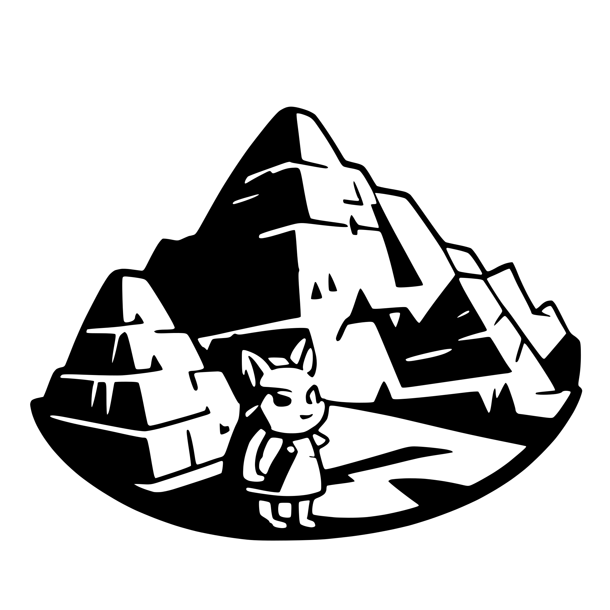 AI-generated SVG of a las montañas de macchu picchu