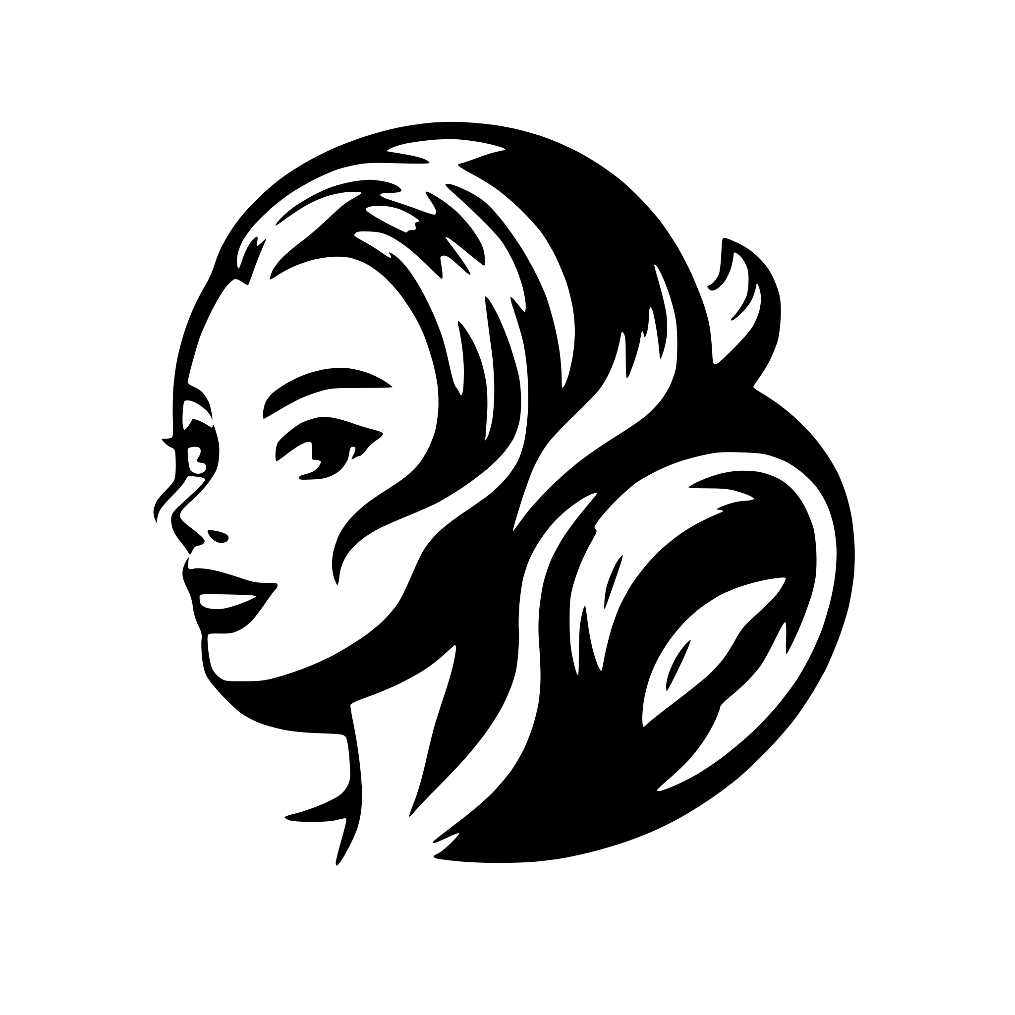 AI-generated SVG of 'Hair Curl'