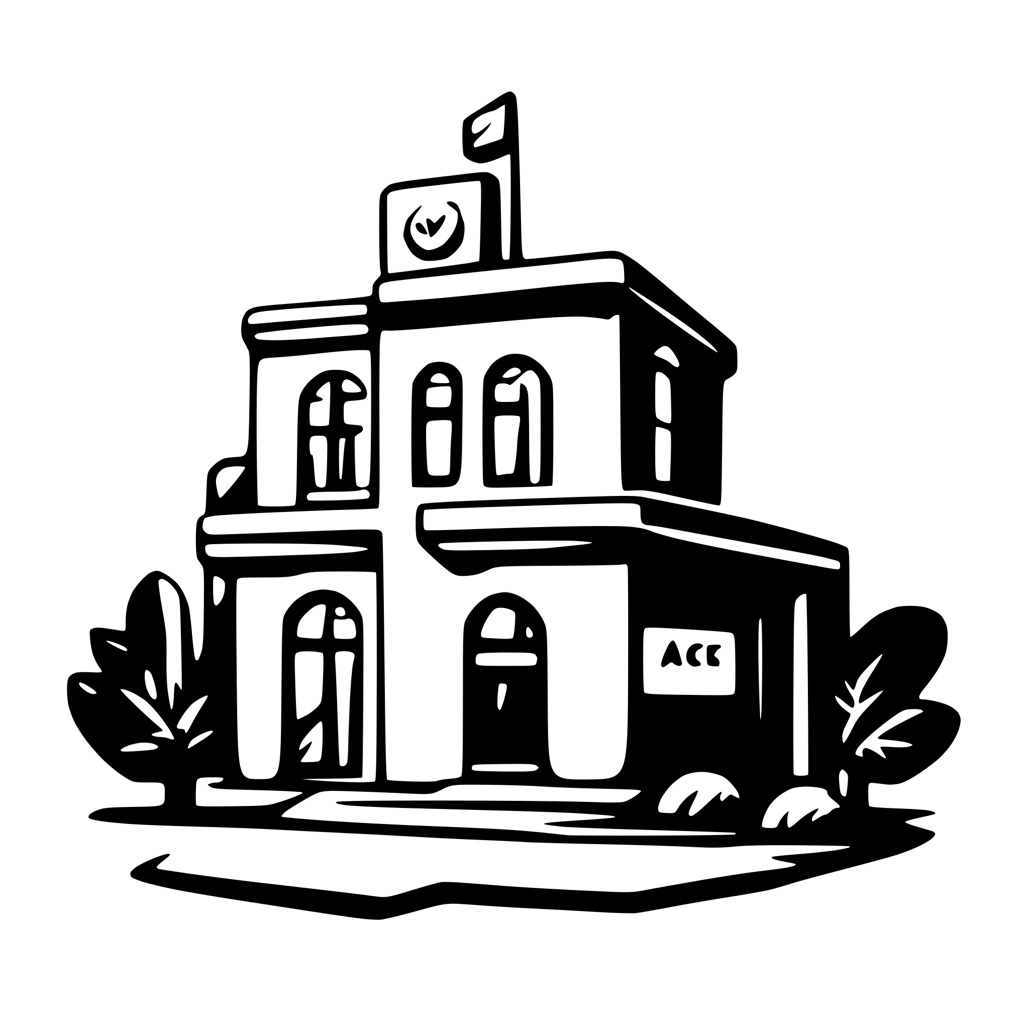 AI-generated SVG of a brand building website