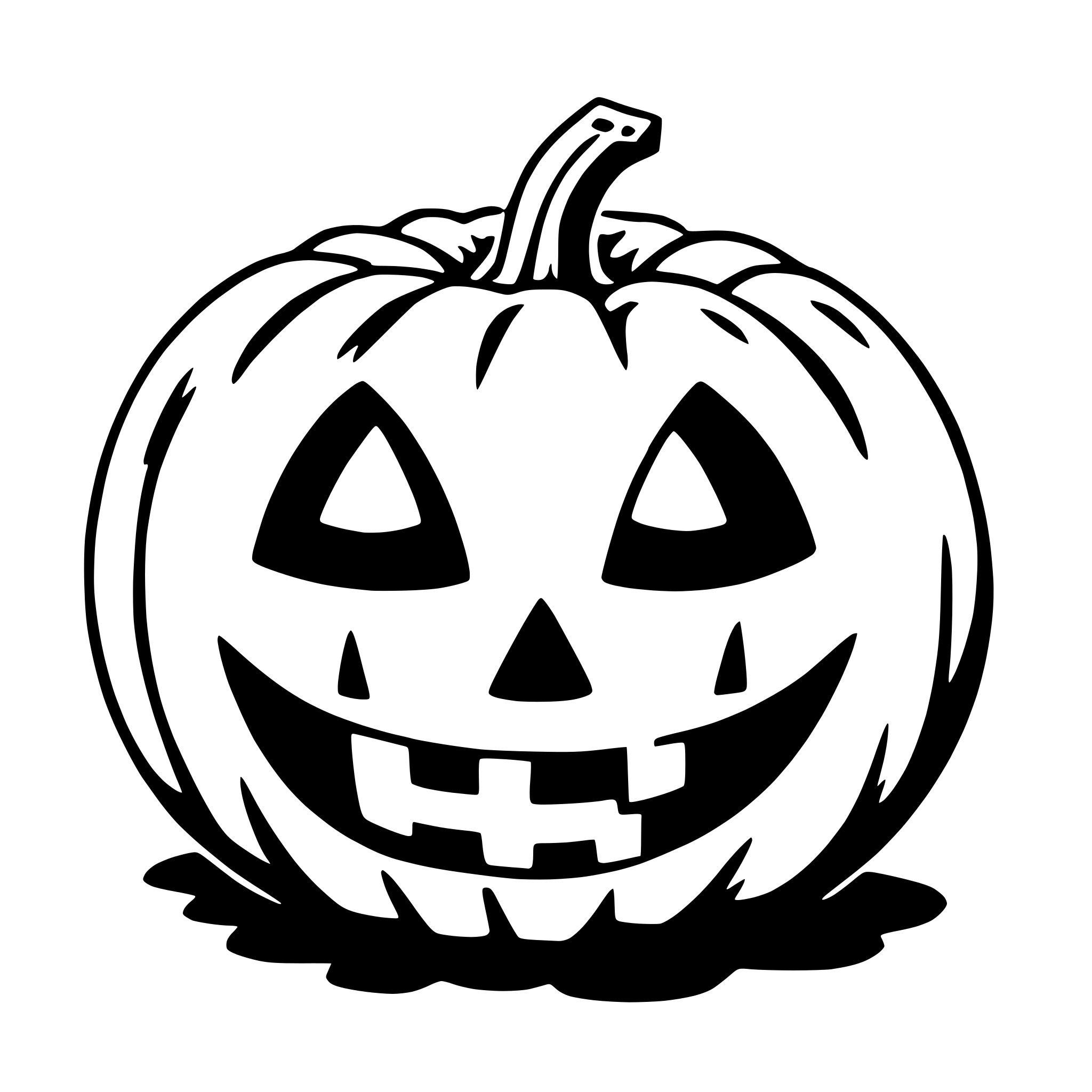 AI-generated SVG of 'jack-o'-lantern'