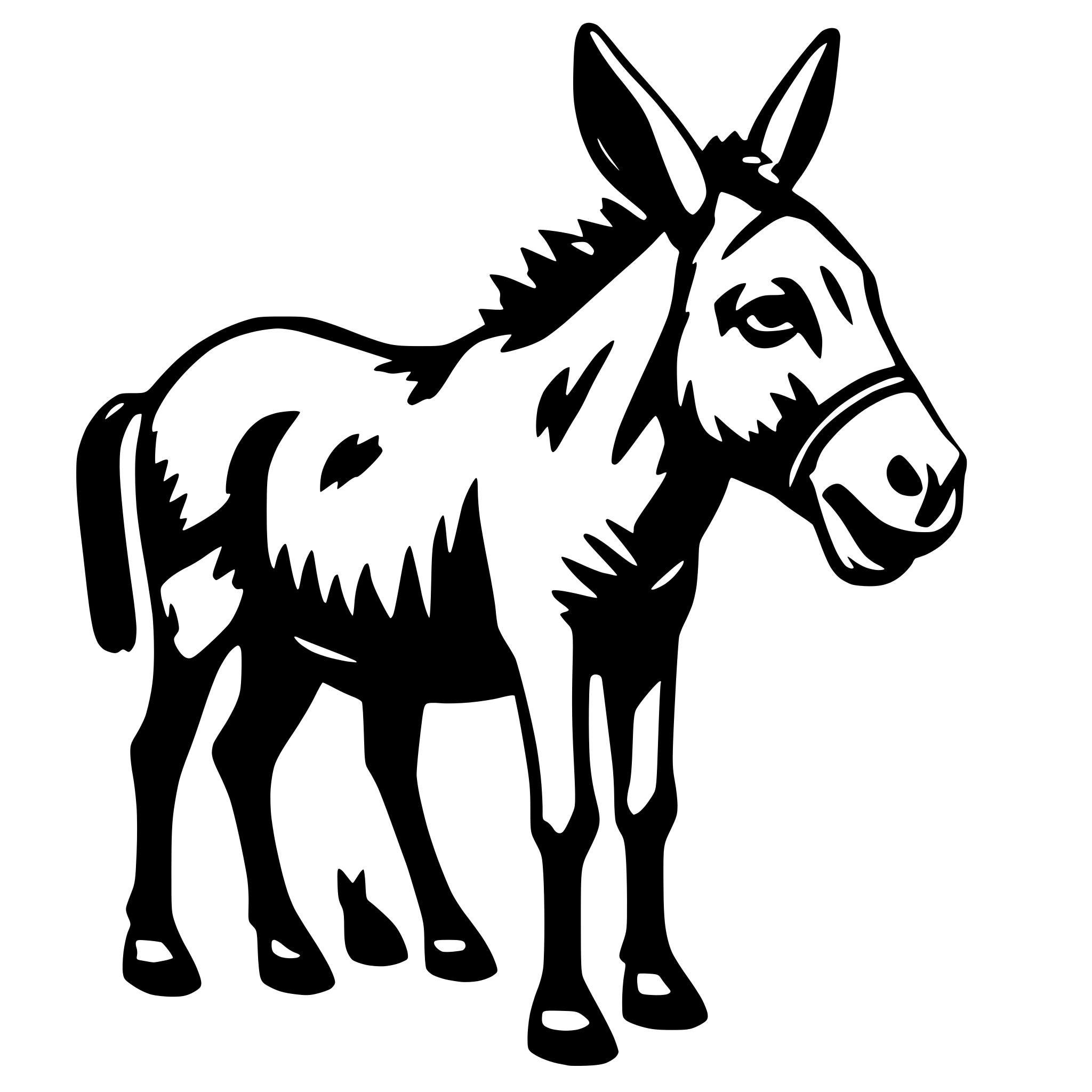 AI-generated SVG of 'Donkey'