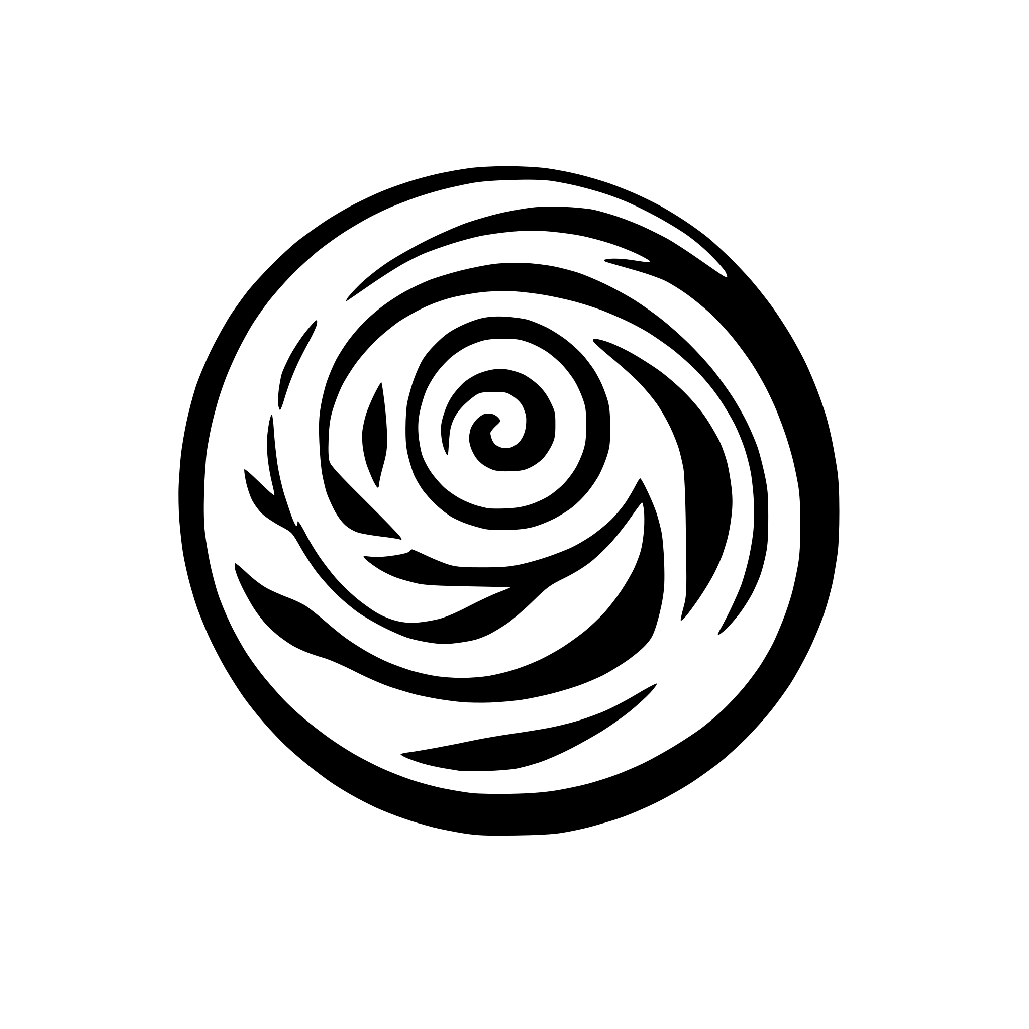 AI-generated SVG of 'spiral flush minimal'