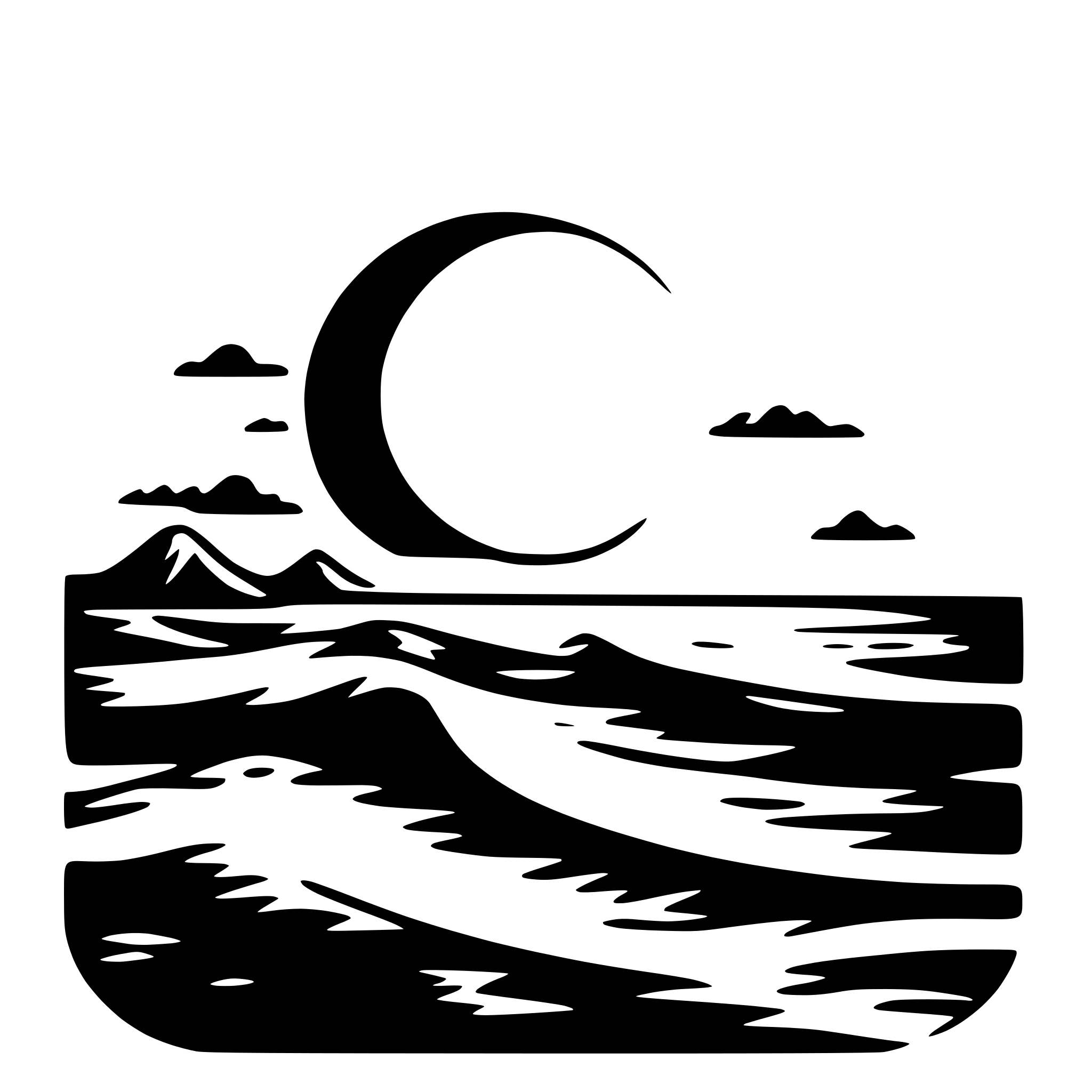 AI-generated SVG of a sun and waves