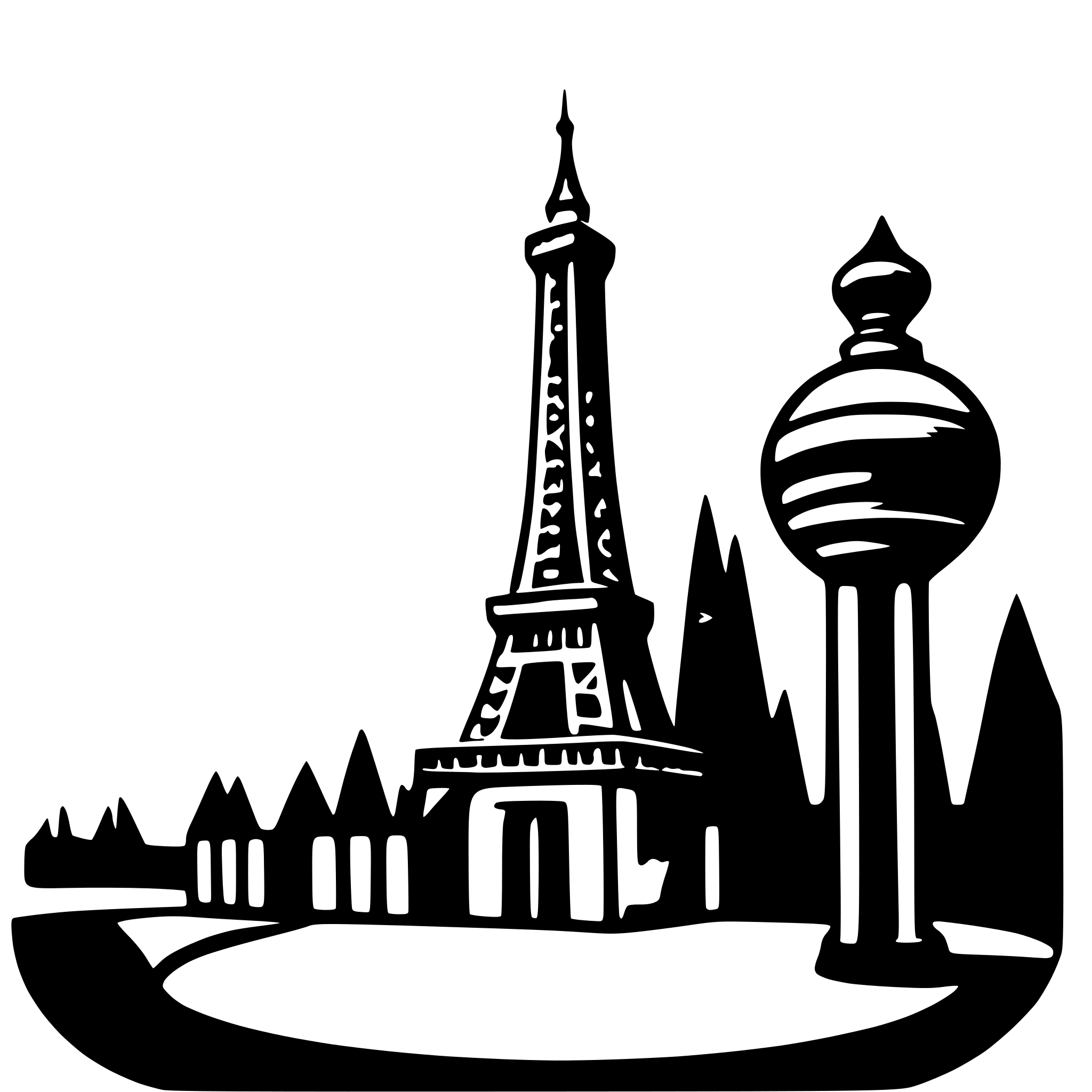 AI-generated SVG of a eiffel tower