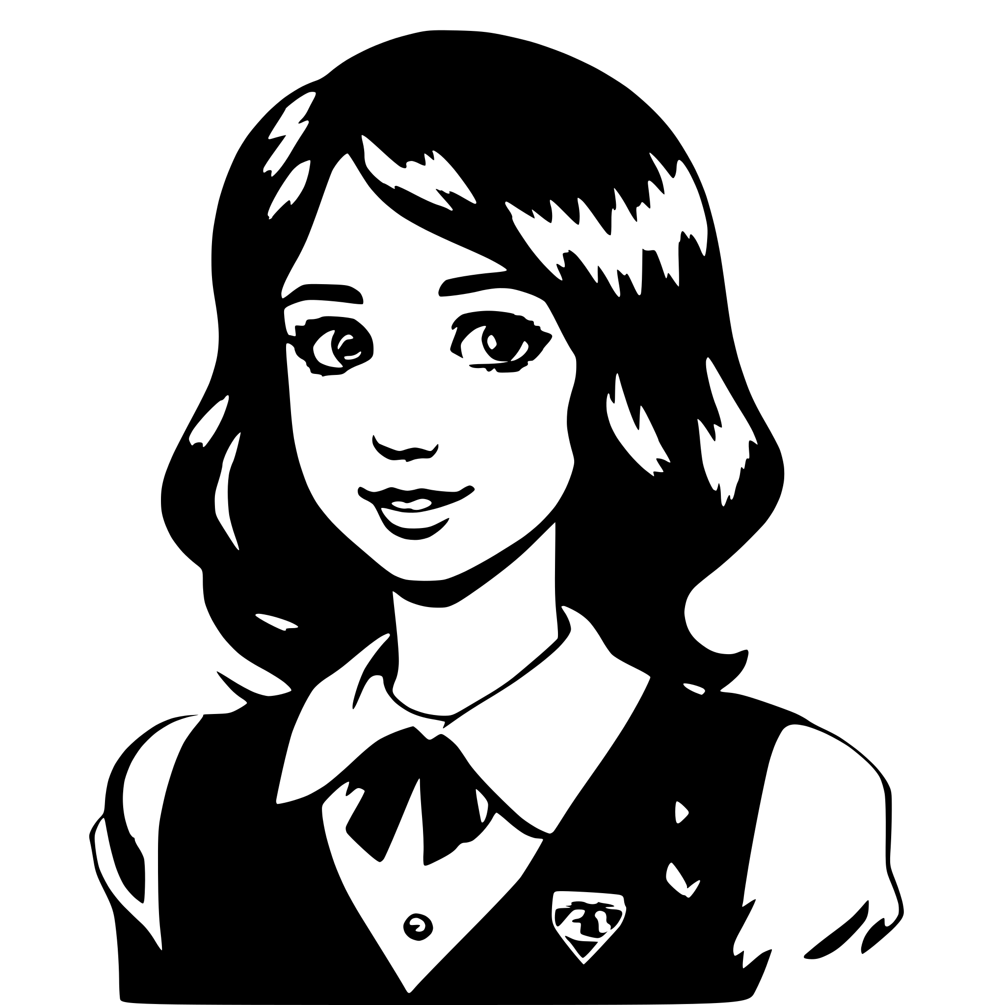 AI-generated SVG of a Foxgirl red hair blue eyes preppy style, anime AI-generated SVG of a Foxgirl red hair blue eyes preppy style, anime