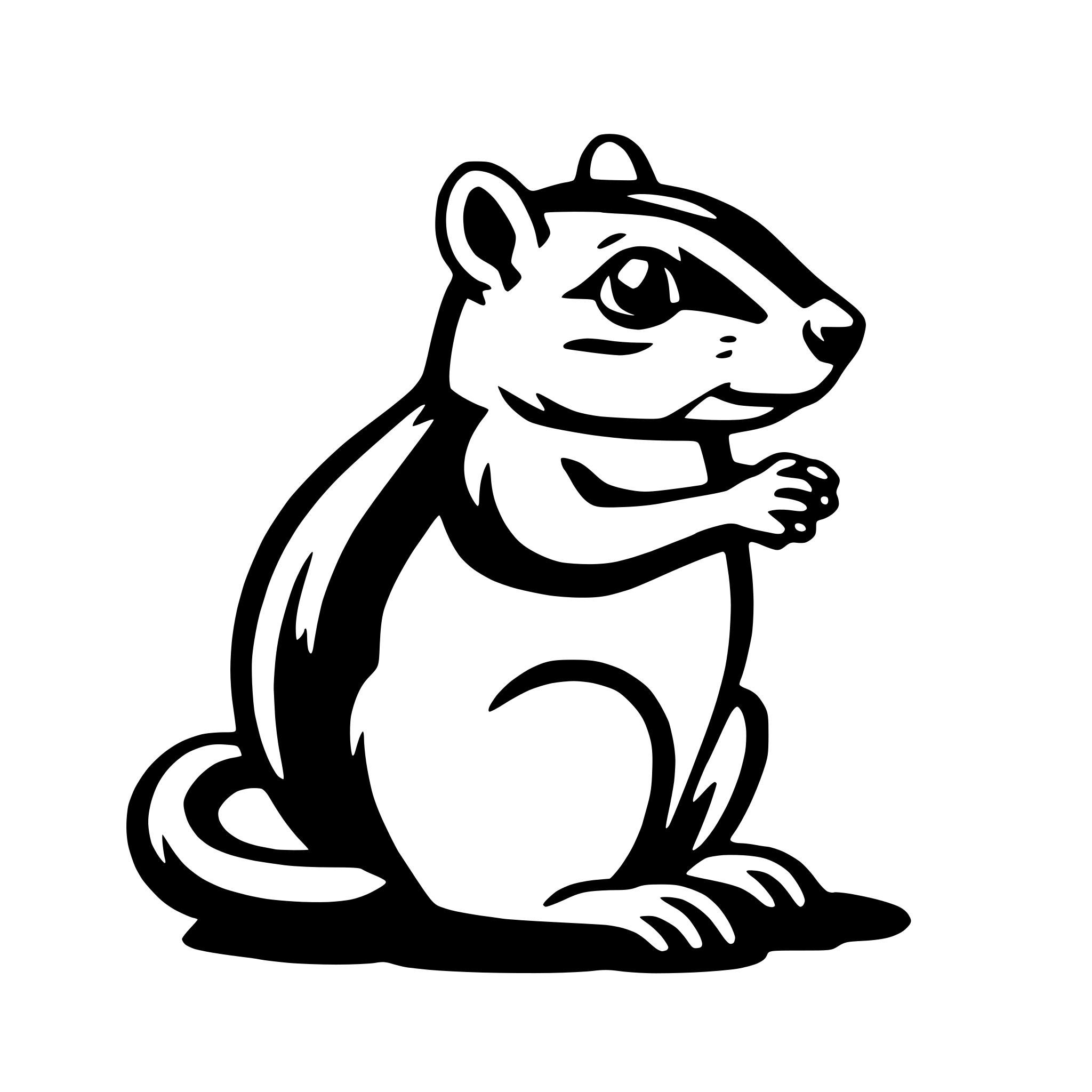 AI-generated SVG of a chipmunk