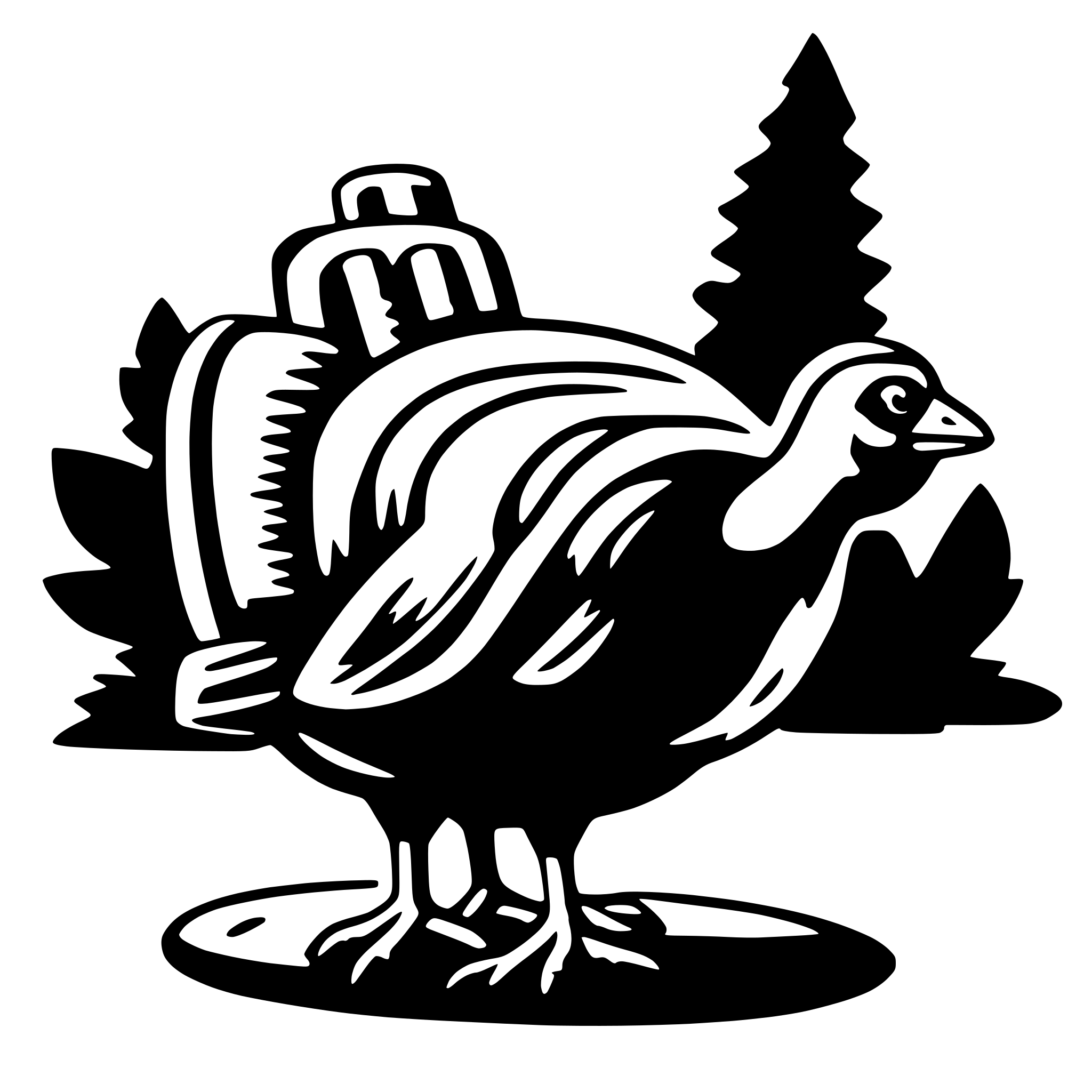 AI-generated SVG of a turkey