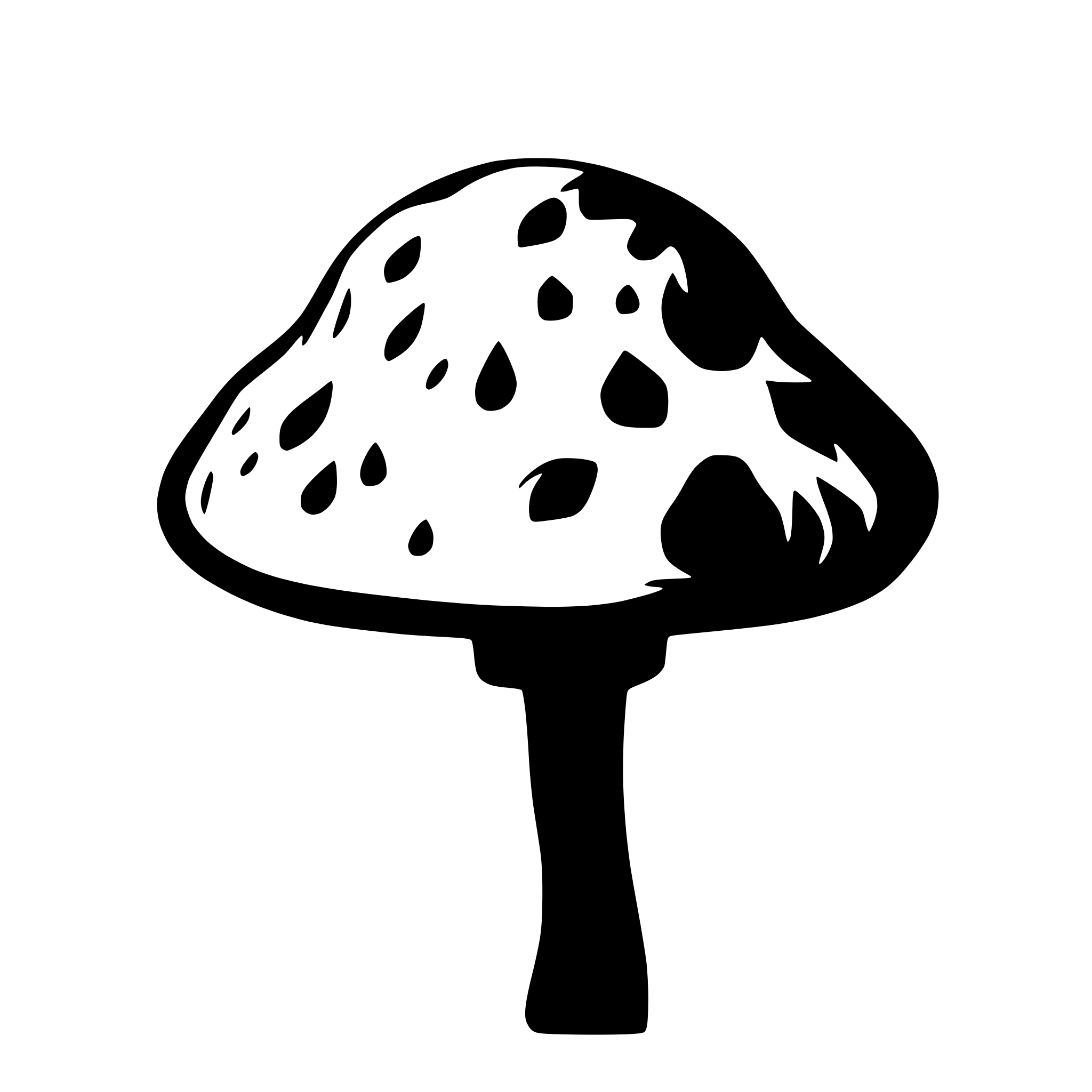 AI-generated SVG of 'hawaian magic mushroom'