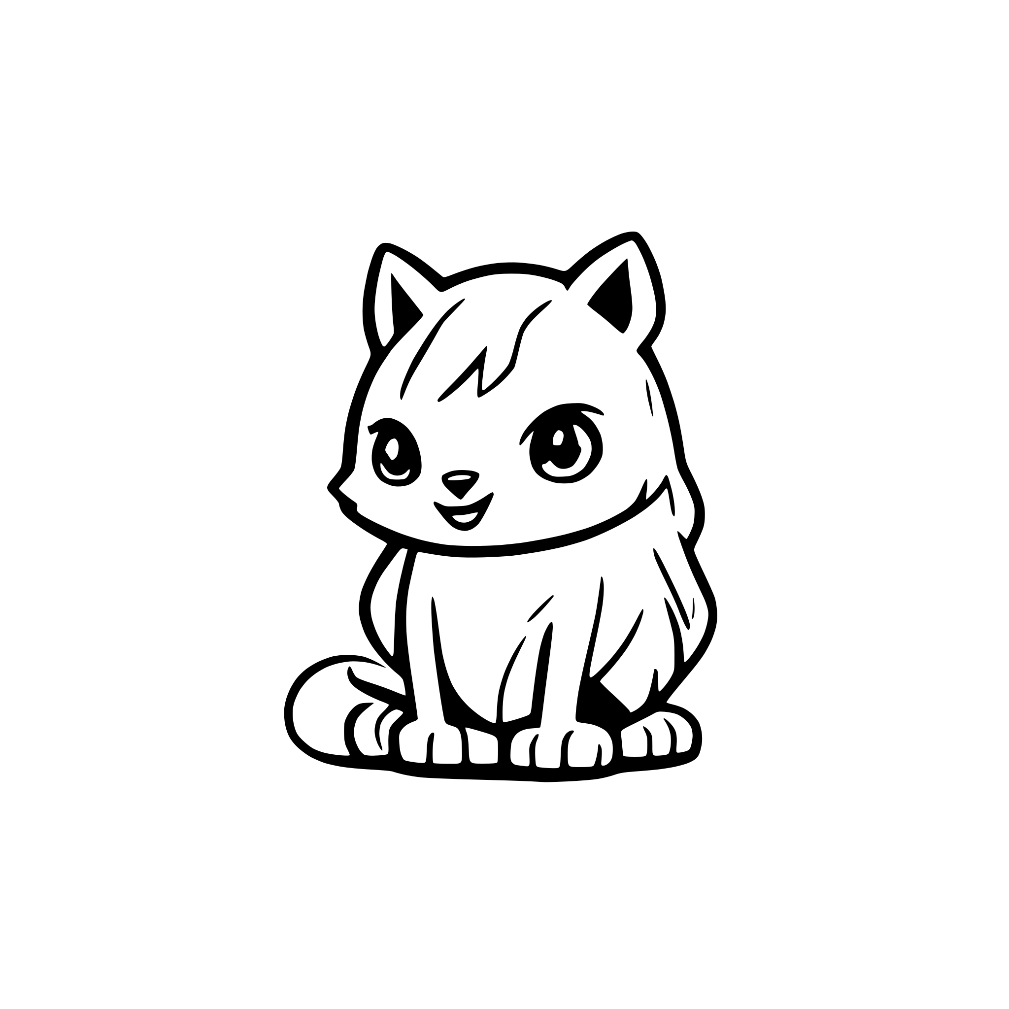 AI-generated SVG of a cute animal