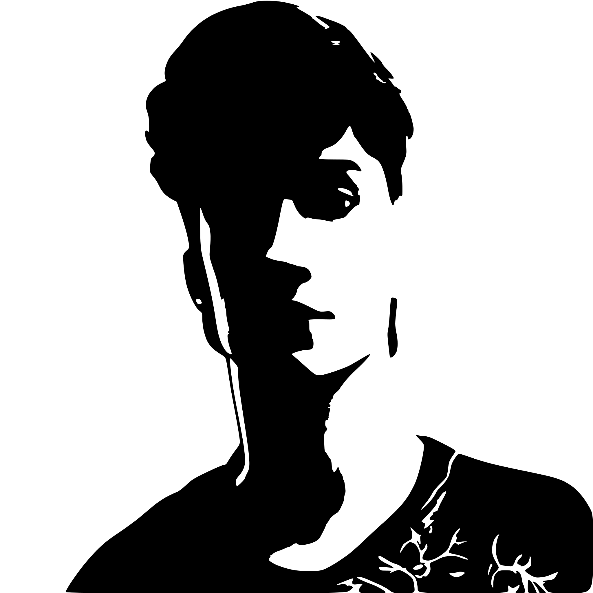 AI-generated SVG of a a man