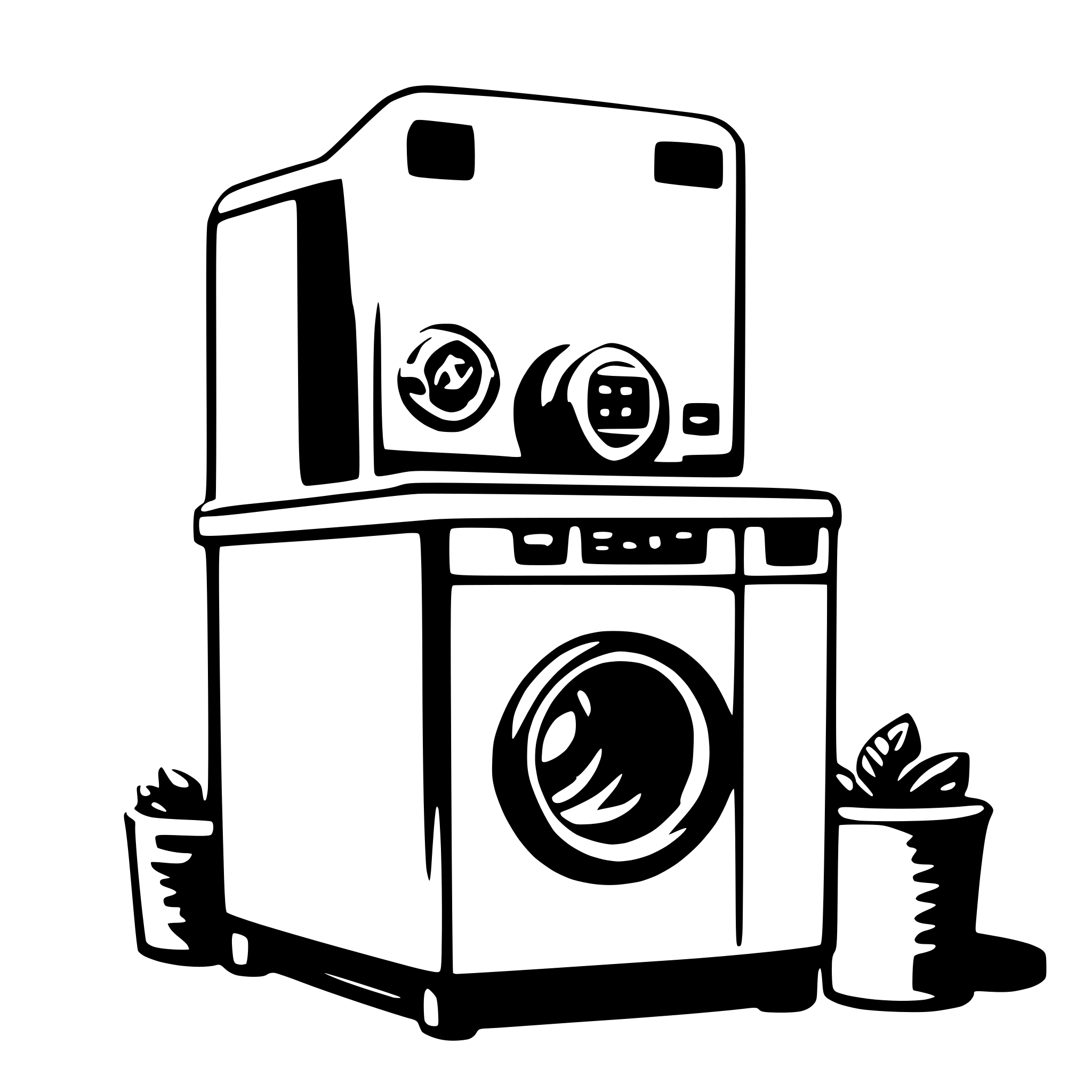 AI-generated SVG of 'washing machine'