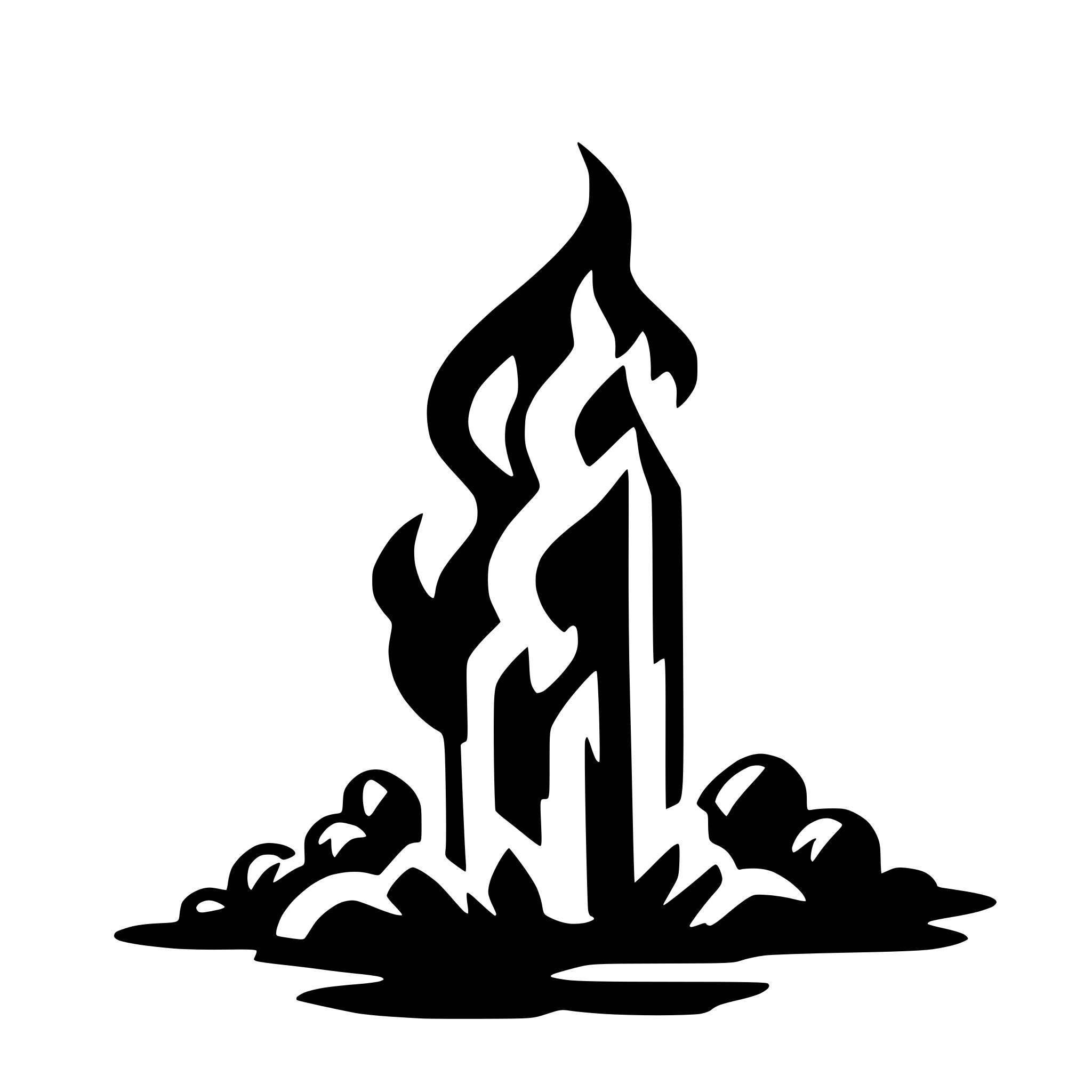 AI-generated SVG of 'fire'