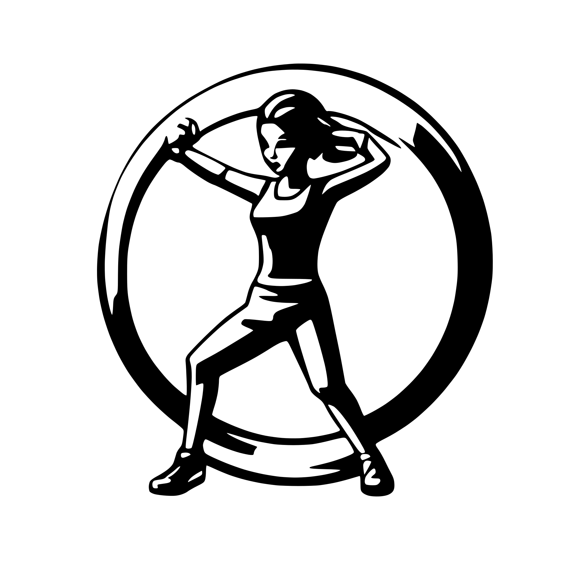 AI-generated SVG of a create a logo for a zumba class