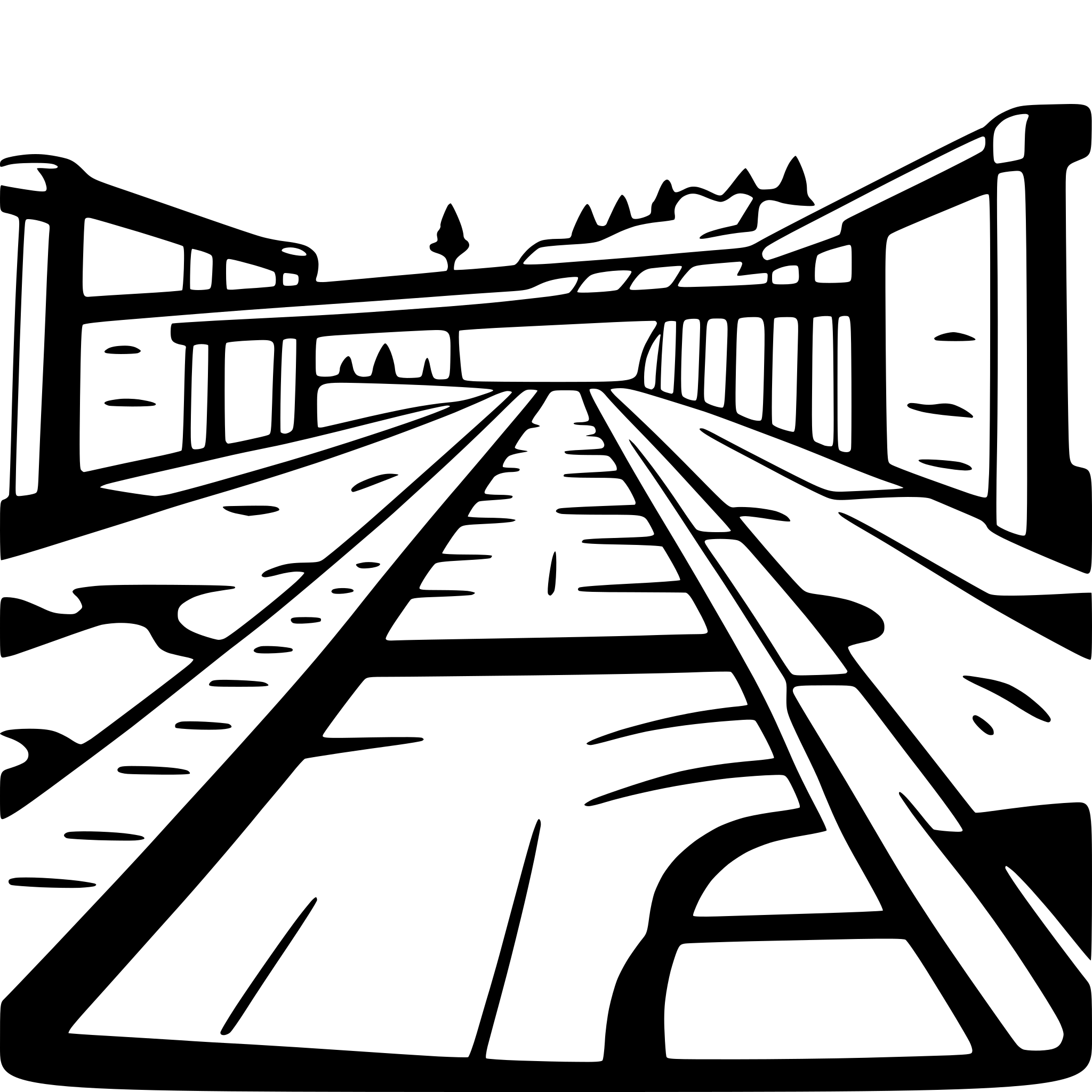 AI-generated SVG of 'bridge over rushing river'