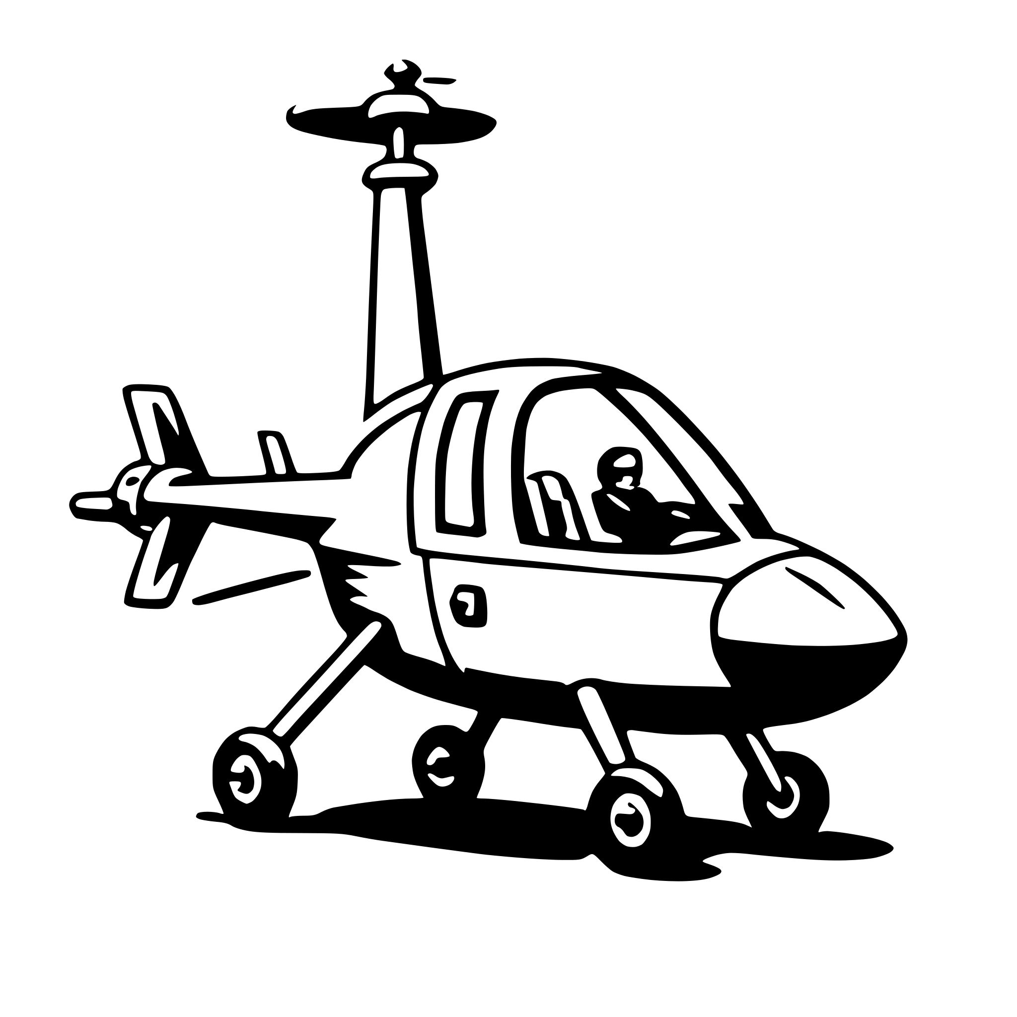 AI-generated SVG of 'gyrocopter'