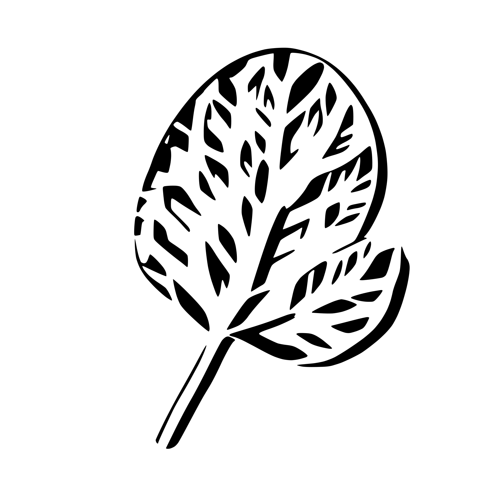 AI-generated SVG of a leaf