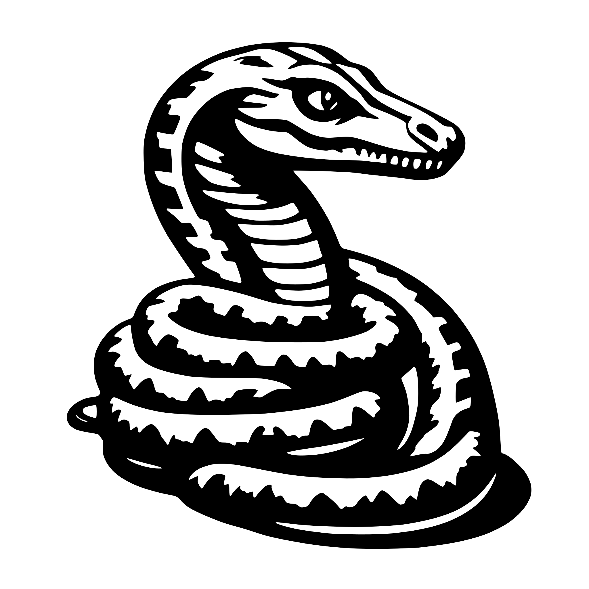 AI-generated SVG of a cobra