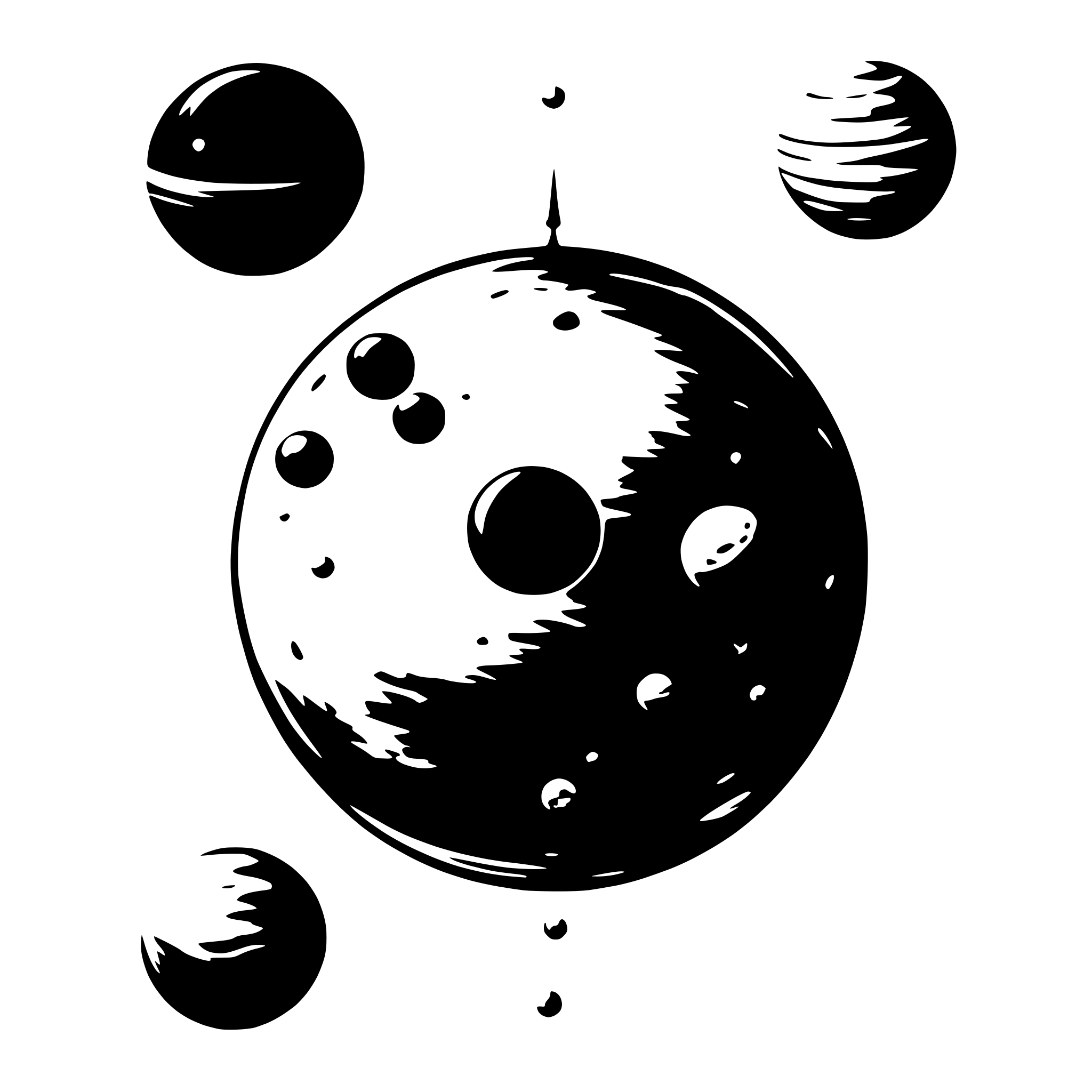 AI-generated SVG of 'cover page for a magazine themed on alignment of planets'