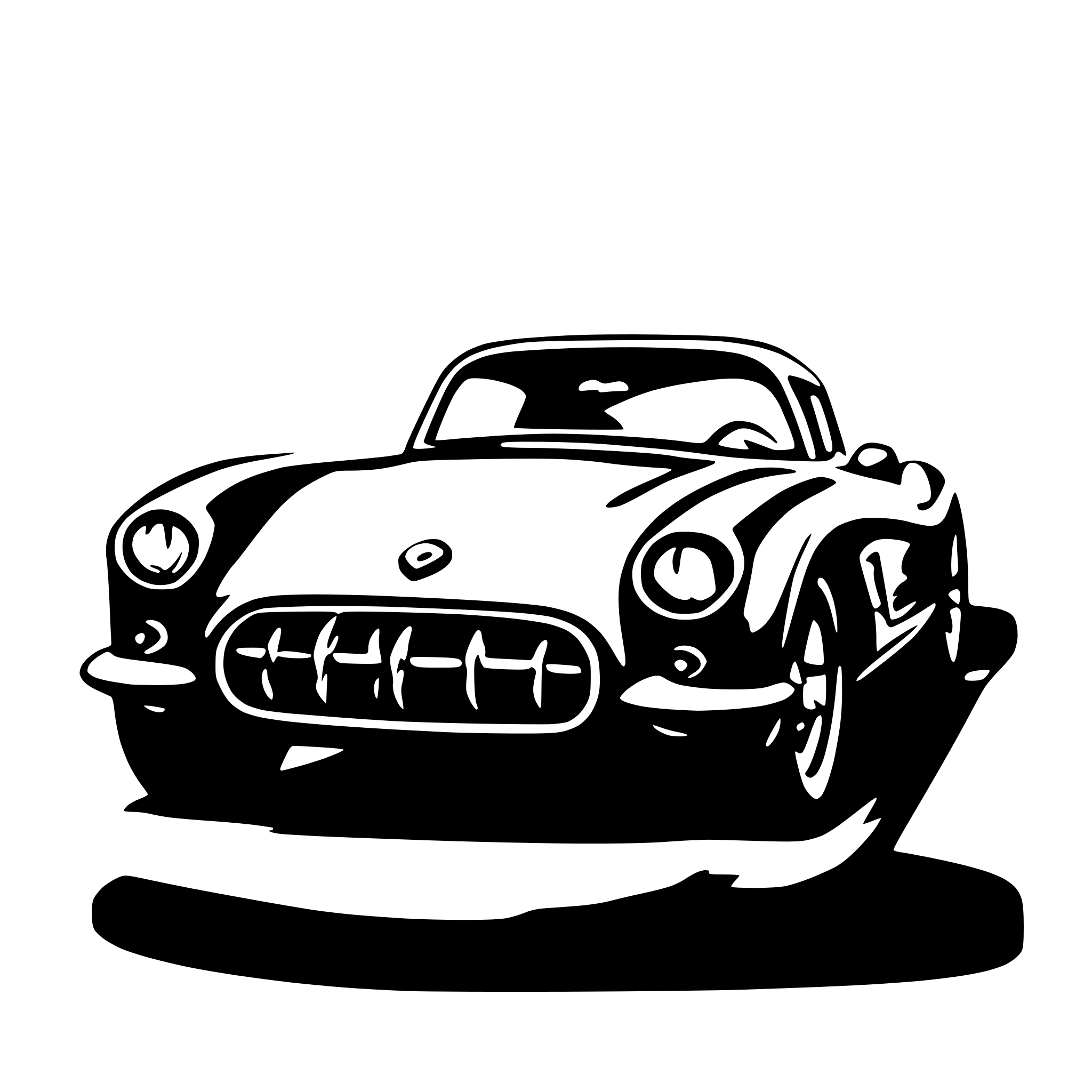 AI-generated SVG of '1957 Corvette'