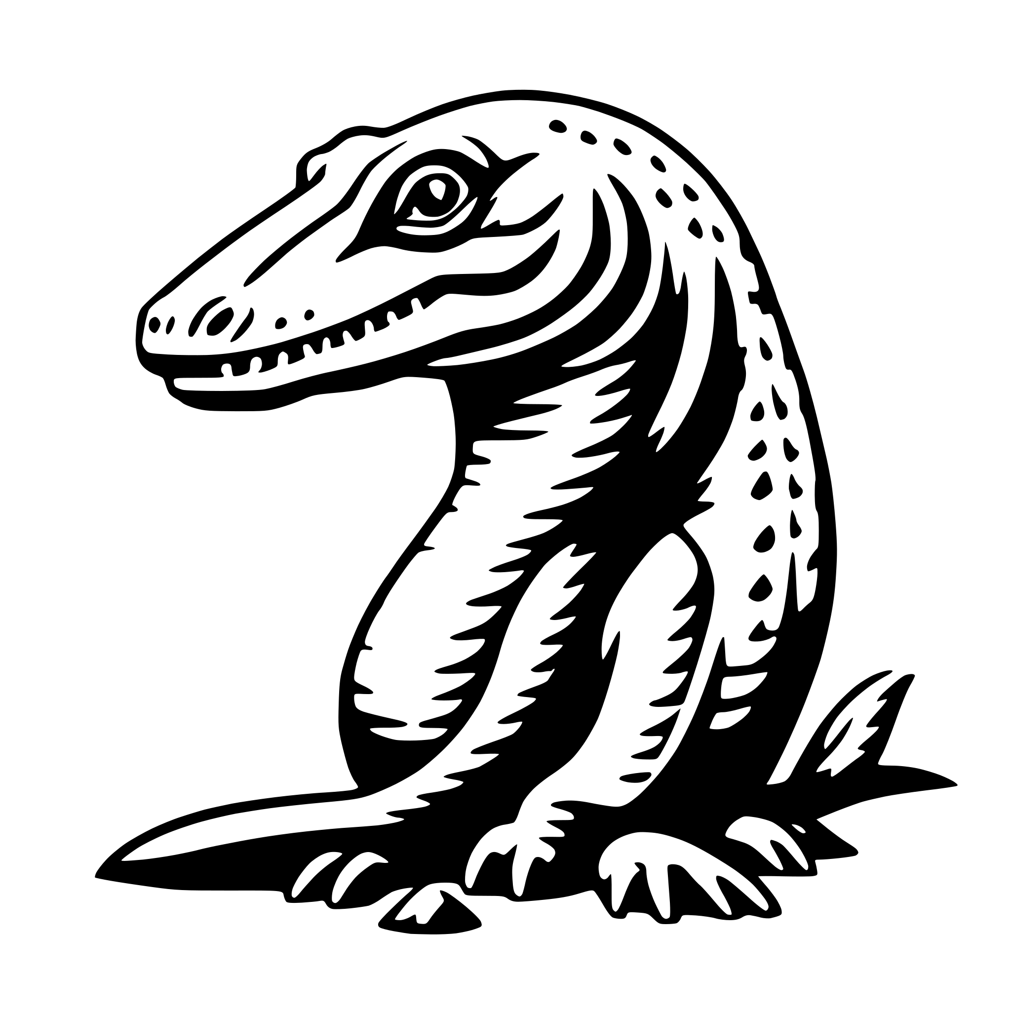AI-generated SVG of 'komodo dragon'