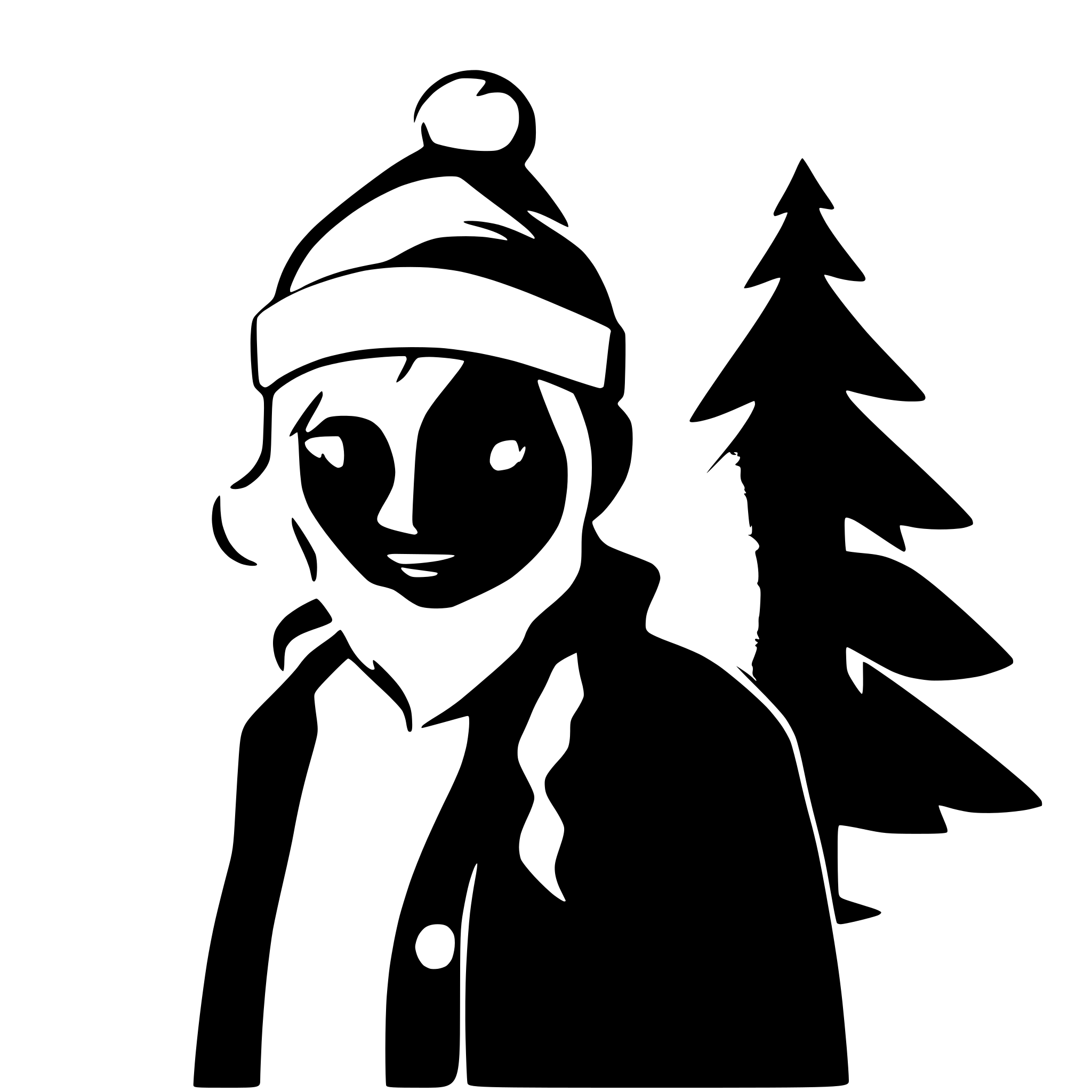 AI-generated SVG of a santa claus with beard