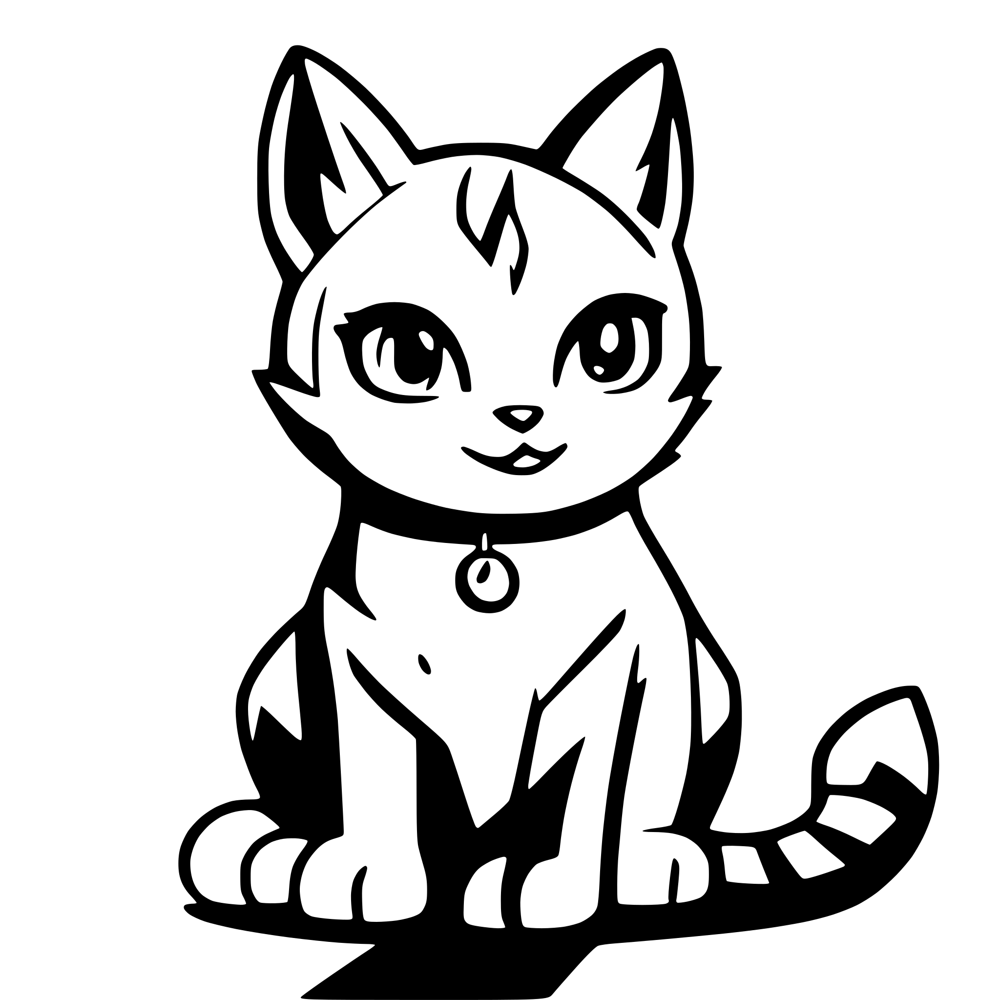 AI-generated SVG of a a cat