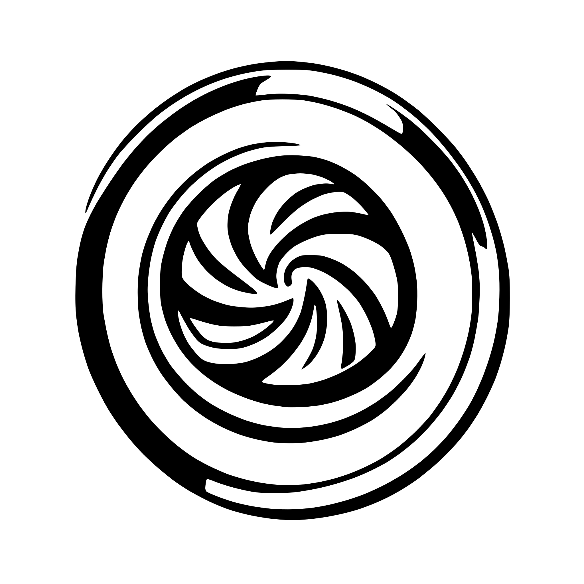 AI-generated SVG of a cross an a circle swirl logo tech software