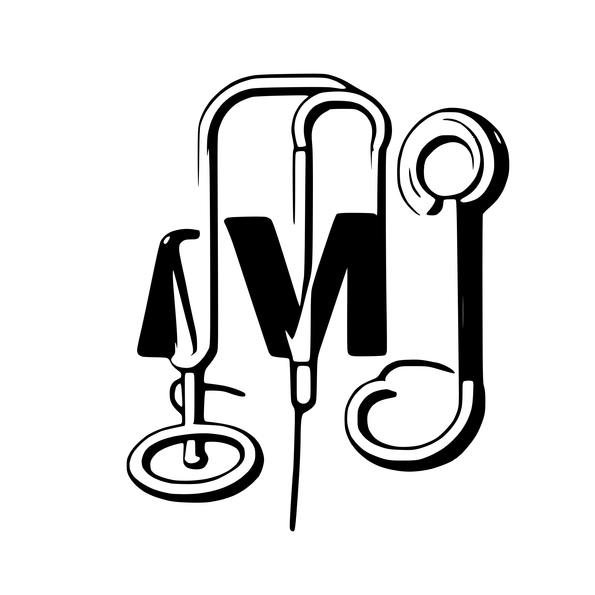 AI-generated SVG of a Create a professional medical logo in SVG format that creatively incorporates the letter "M" using the design of a stethoscope. The stethoscope should visually form or outline the shape of the letter "M" in a smooth and flowing manner. Use a red and light blue color palette to represent health and trust. The tubing of the stethoscope should curve into the "M" shape, with the chest piece (diaphragm) forming part of the base. The design should be modern, minimalistic, and easily recognizable as a 