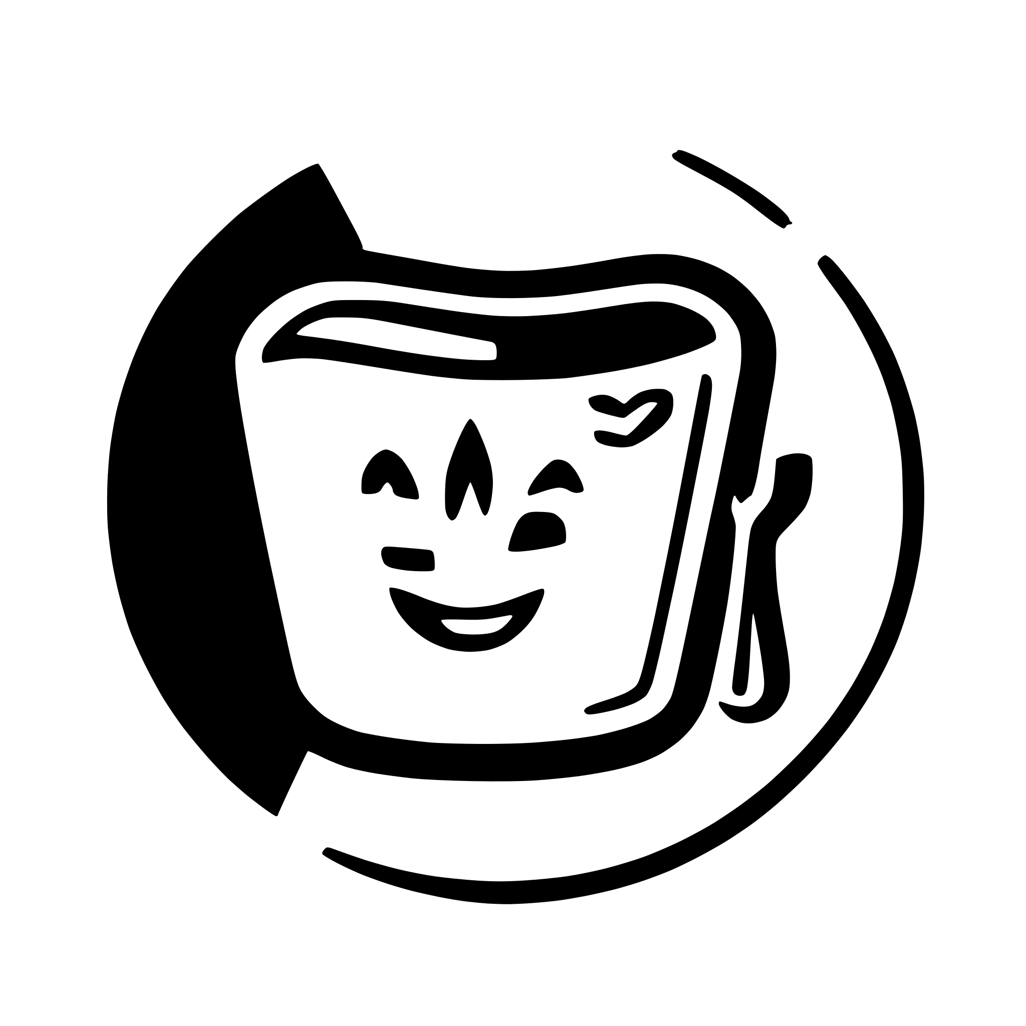 AI-generated SVG of a Dental icon - Crown and Bridges Fixing logo, only simple borders with blue lines
