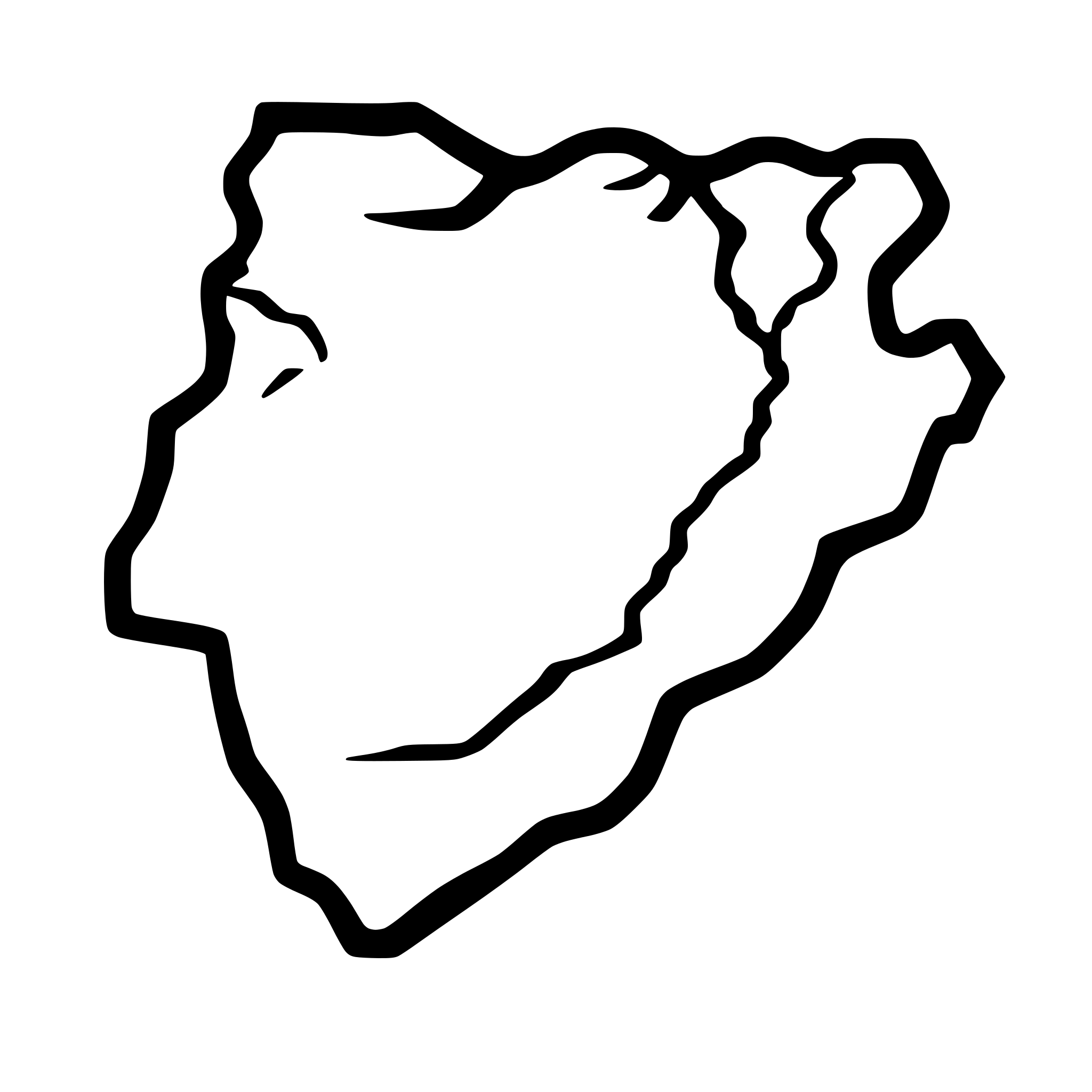 AI-generated SVG of a Saudi Arabia map with connections