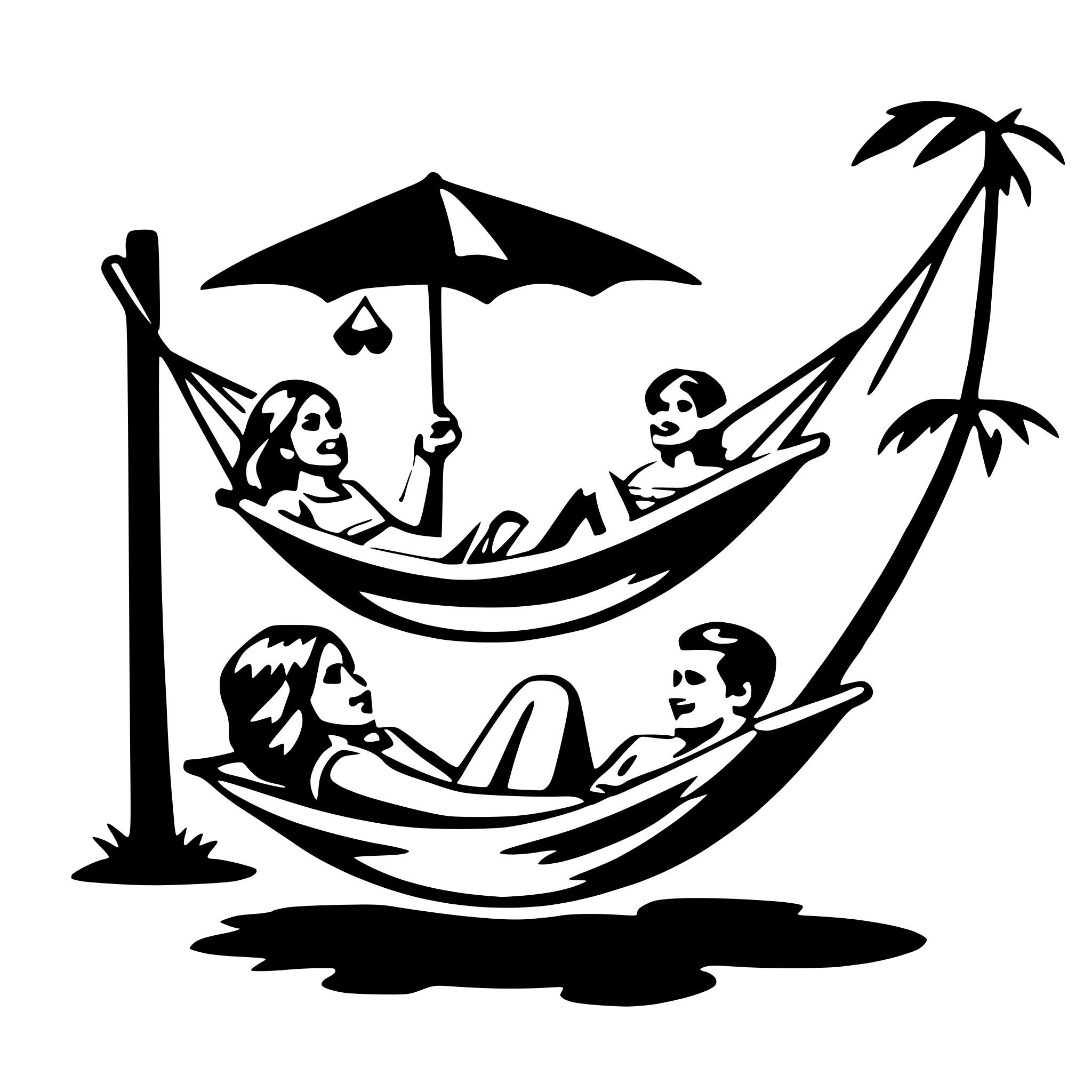AI-generated SVG of 'couples in hammock'
