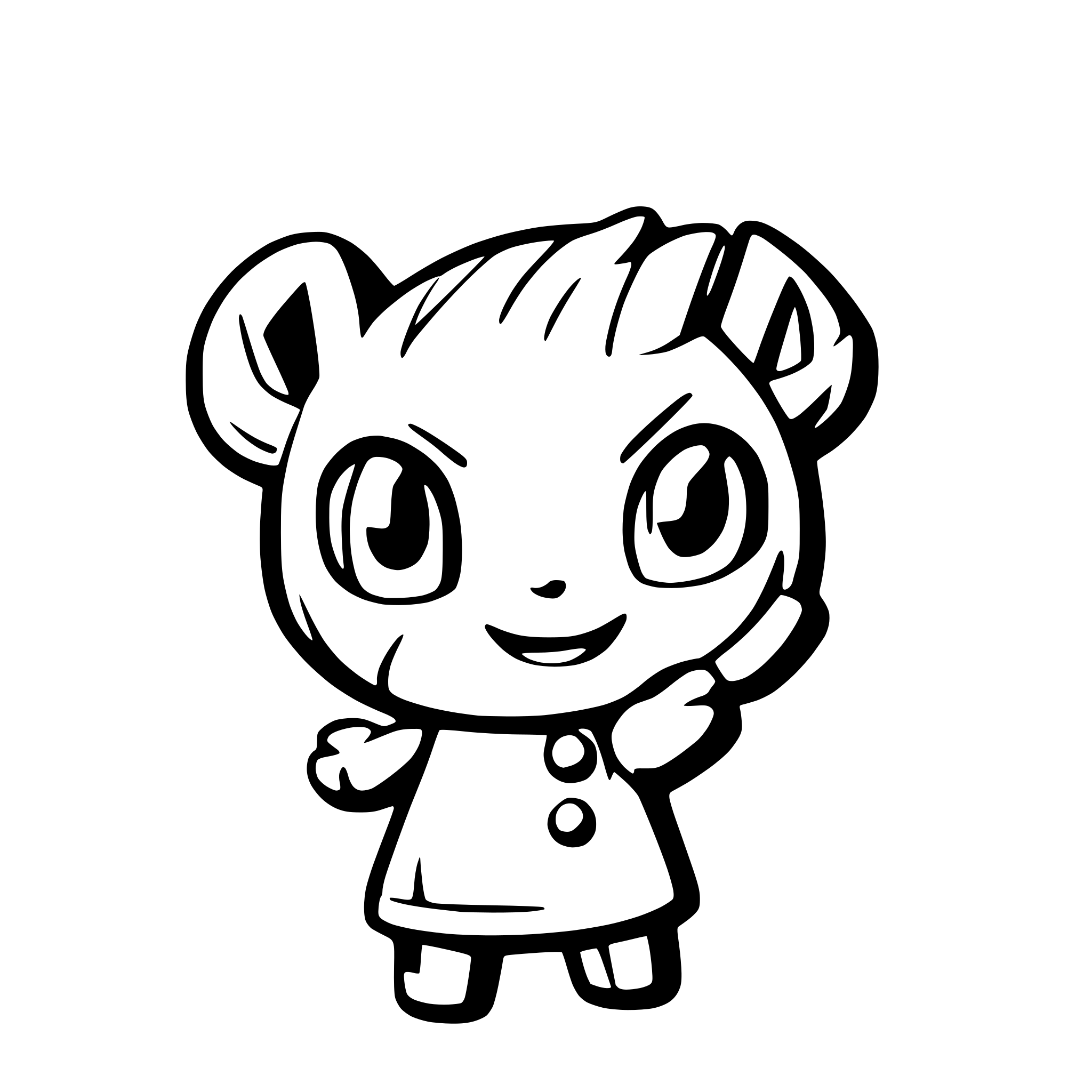 AI-generated SVG of 'Dämon'