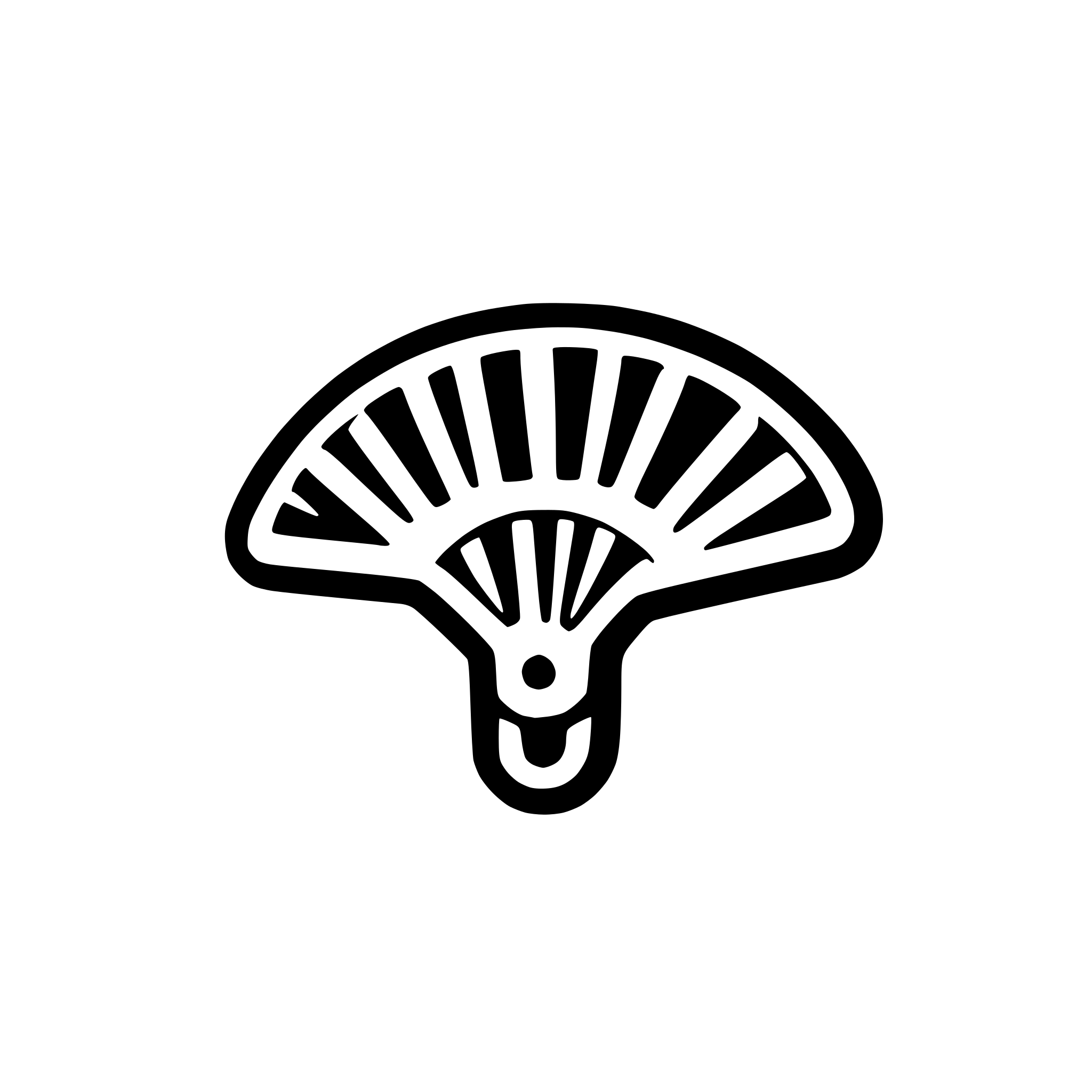 AI-generated SVG of a Make an icon of a blue fan blade in SVG format