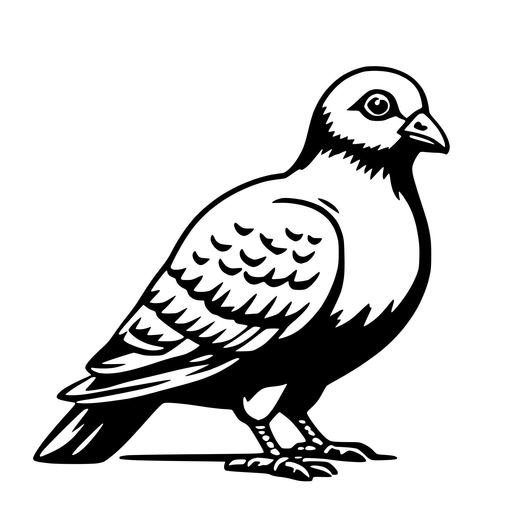 AI-generated SVG of 'pigeon'