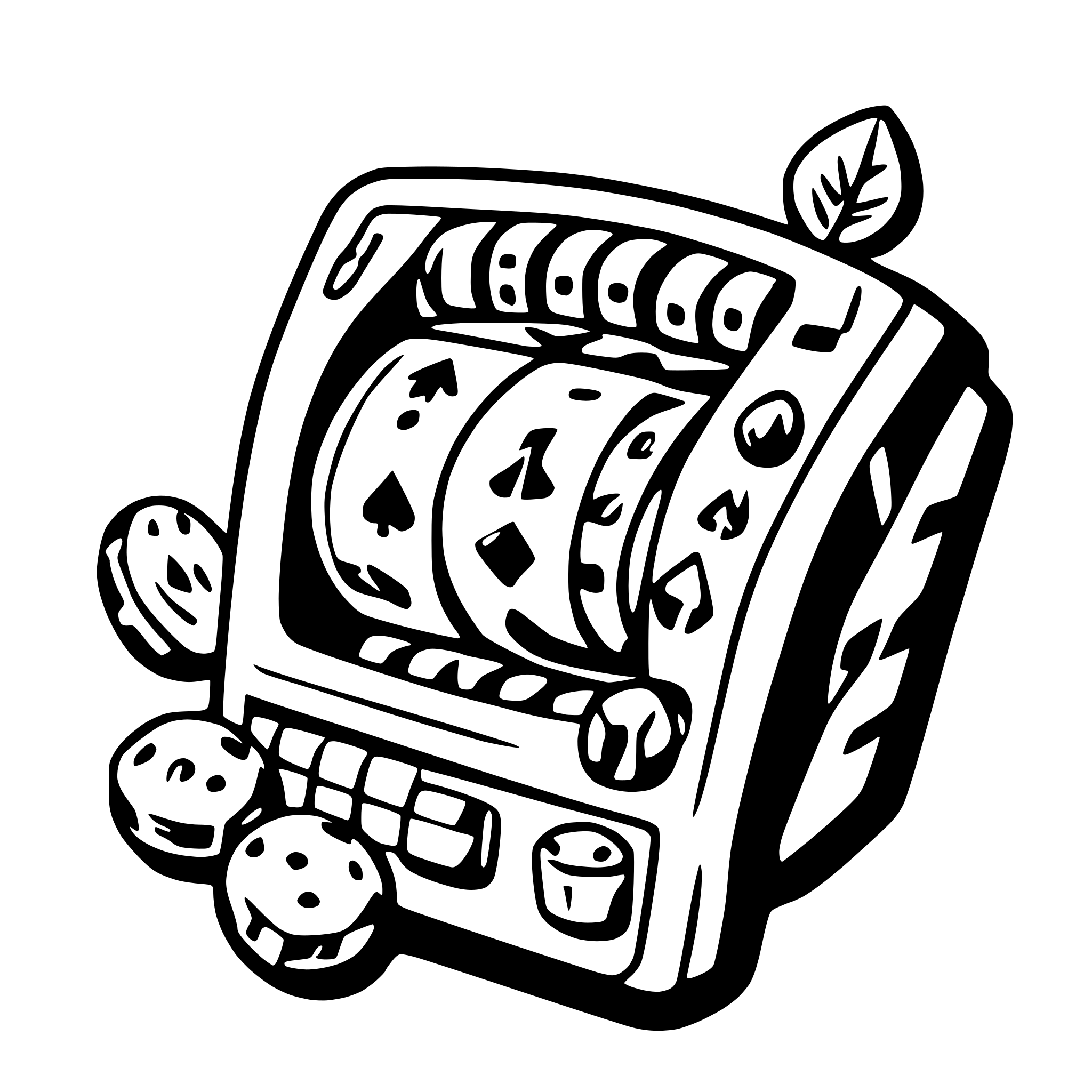 AI-generated SVG of a casino slots